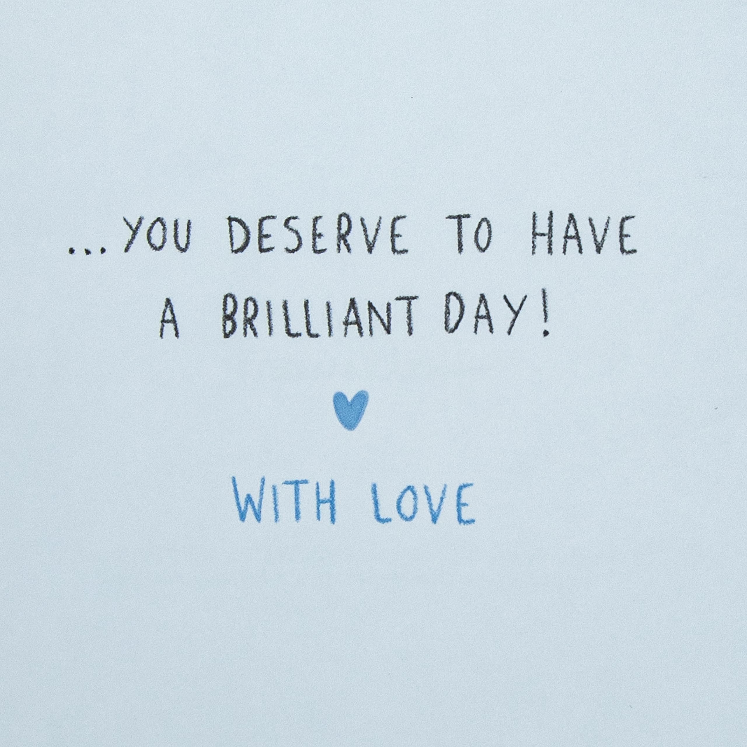 Hallmark Father's Day Card with 3D Keepsake Heart | Bear & Rabbit Design | Blue/Red 3