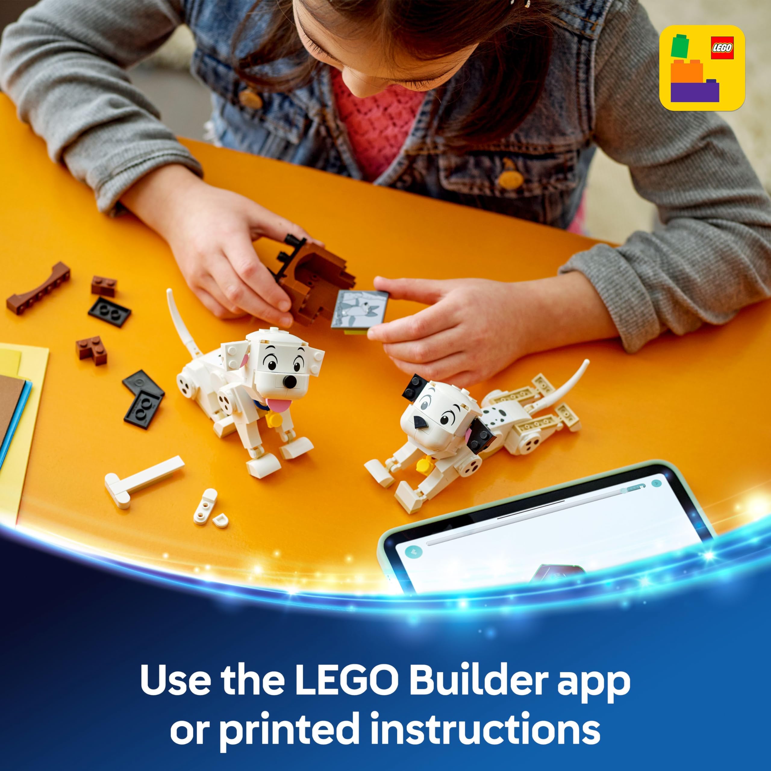 LEGO ǀ Disney Lucky & Penny 101 Dalmatians Puppies Building Toy - Play & Display for Ages 6+ 7