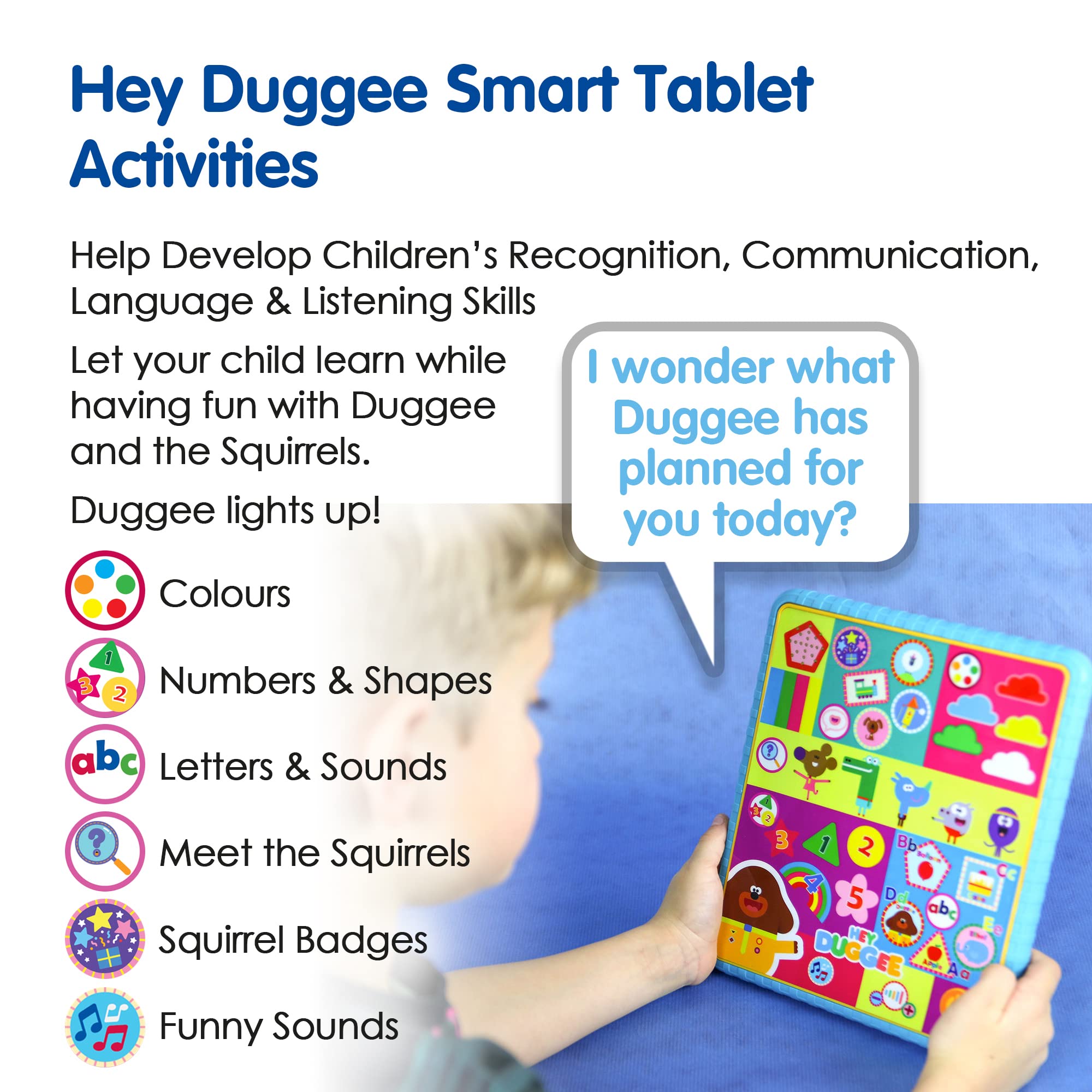 Hey Duggee HD21 Smart Tablet Toy for Kids - Learning Colours, Shapes, Numbers | Ages 3+ 3