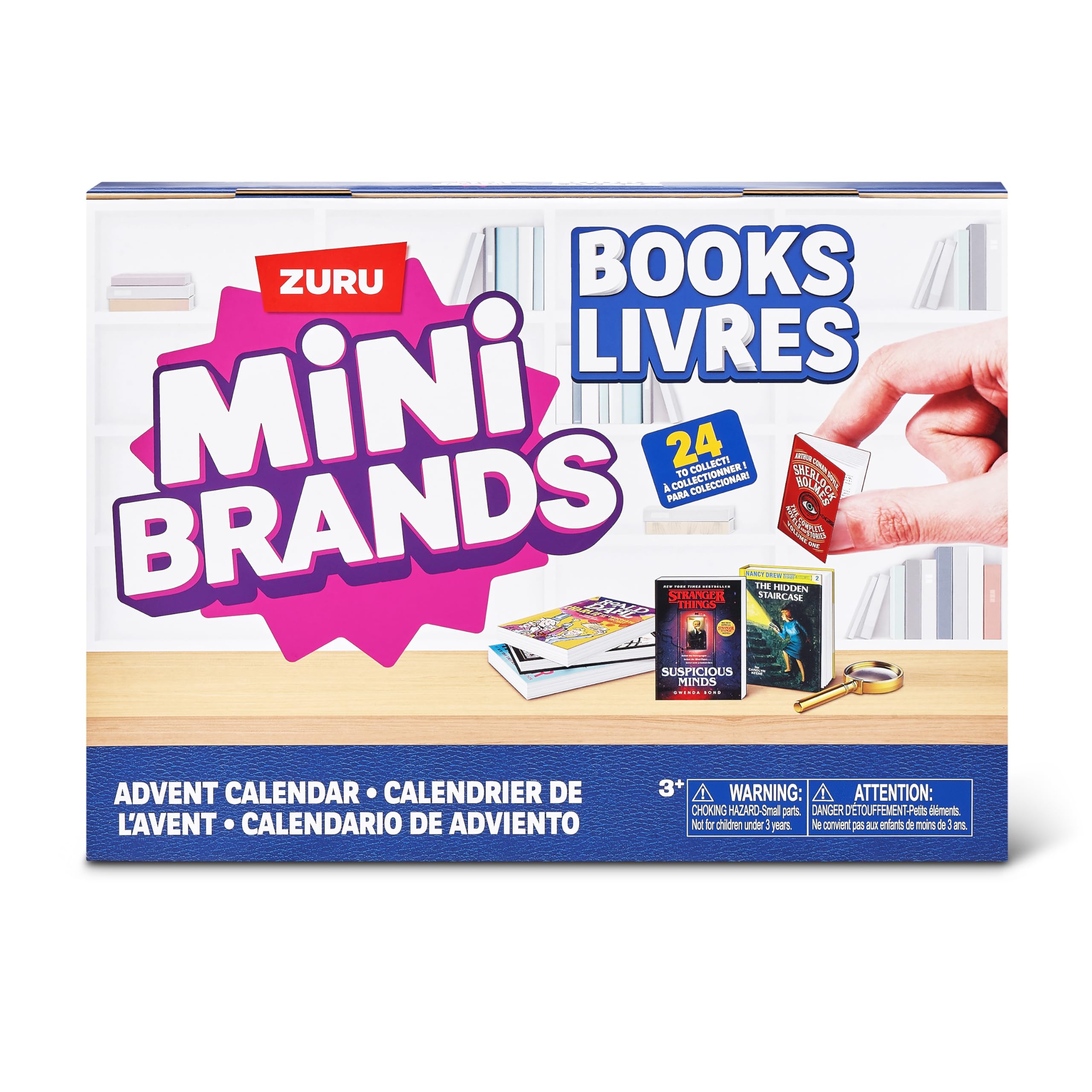 Mini Brands Books Advent Calendar - 24-Piece Collectible Miniature Book Set for Ages 3+ 1