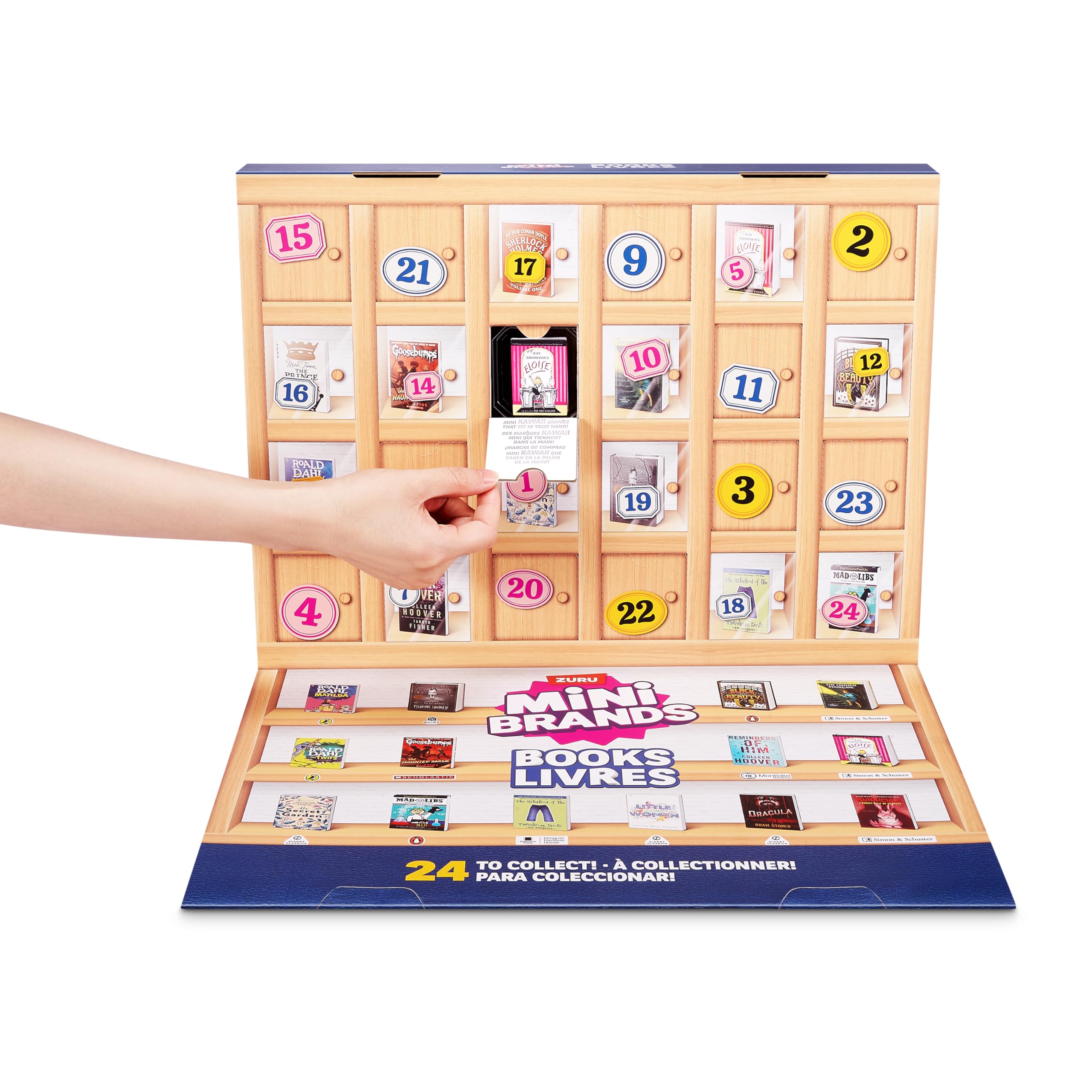 Mini Brands Books Advent Calendar - 24-Piece Collectible Miniature Book Set for Ages 3+ 2