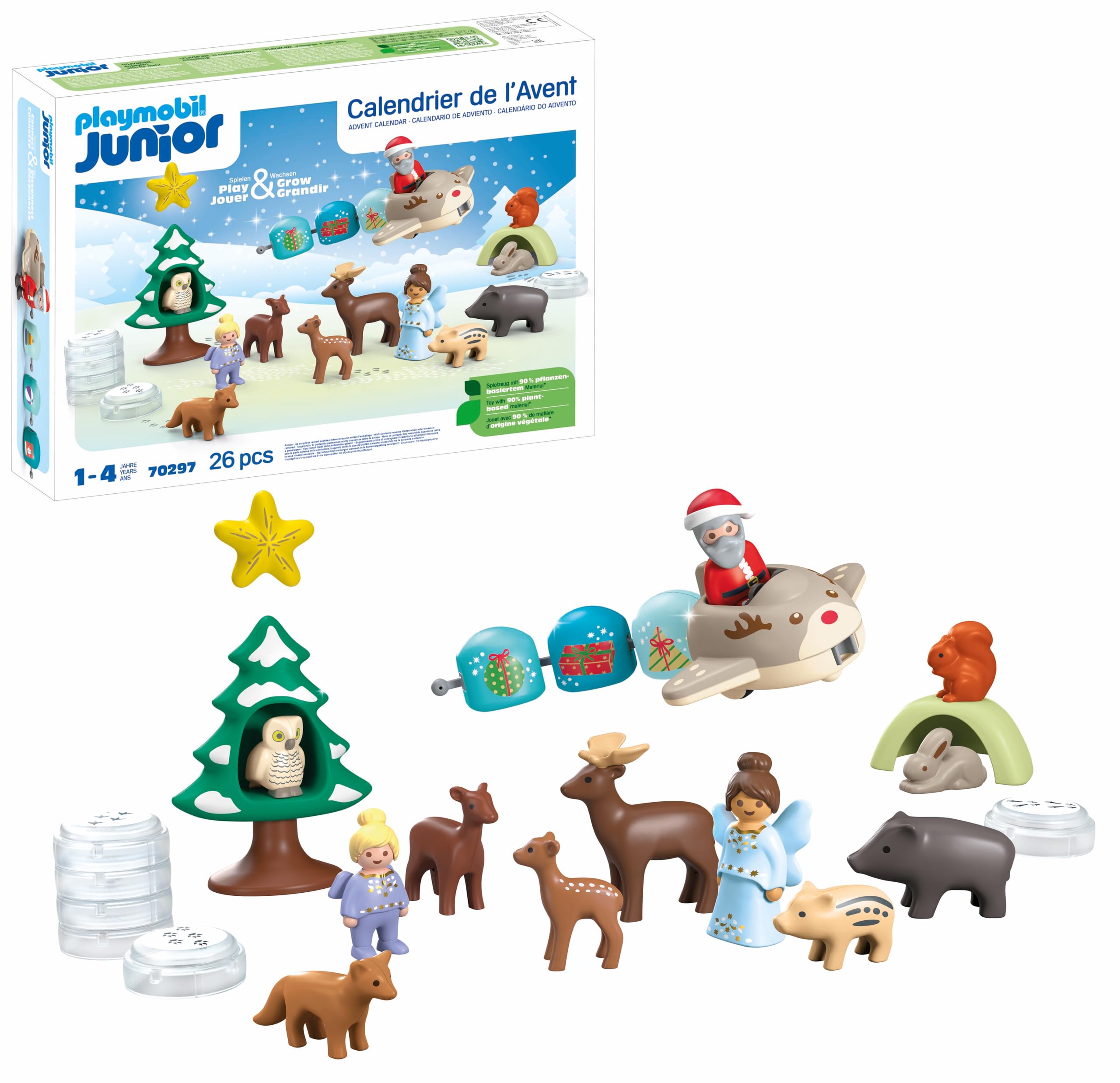 Playmobil 70297 Advent Calendar: Snowy Christmas Playset for Toddlers Ages 1+ 8