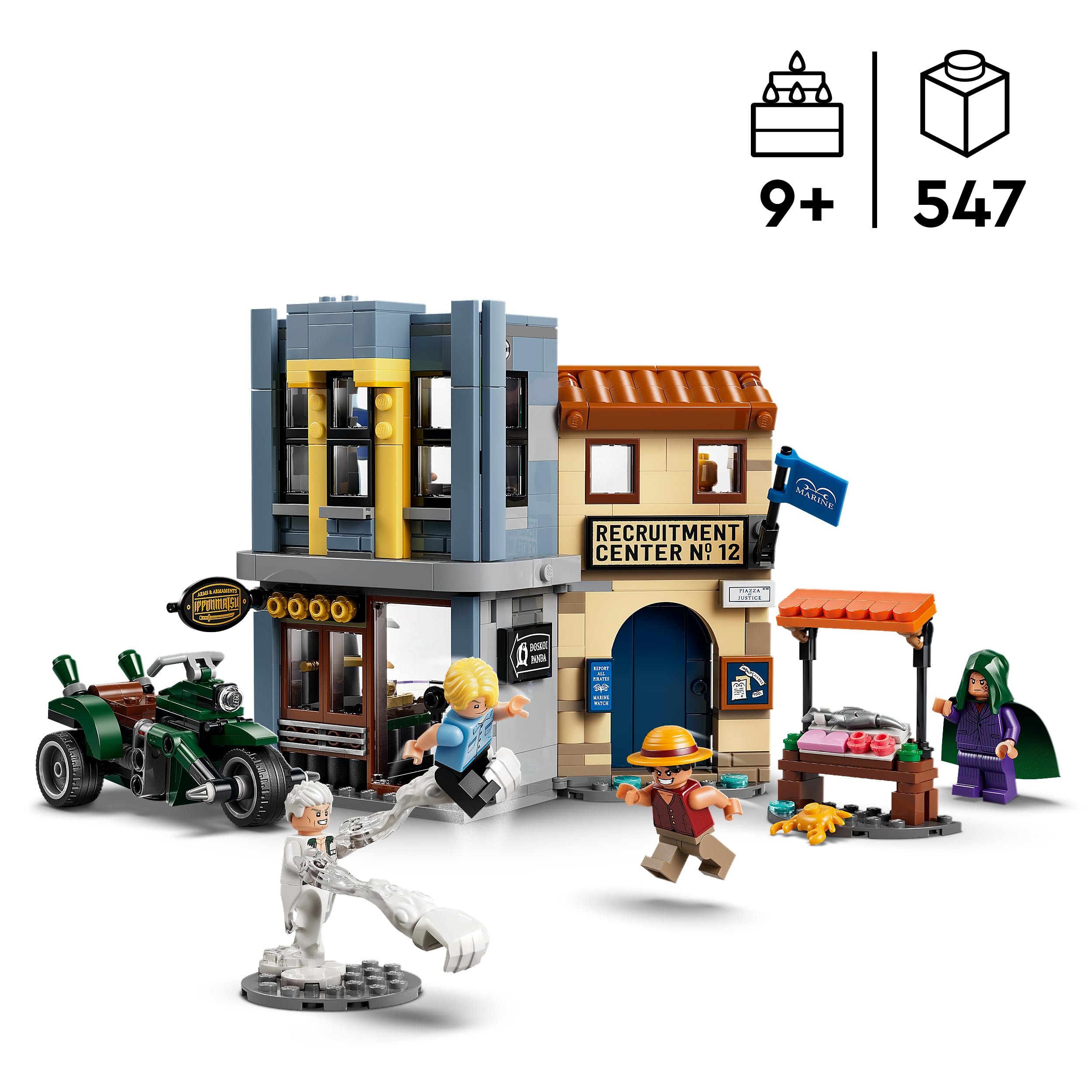 LEGO ONE PIECE Showdown with Captain Smoker Building Set | Ages 9+ | Model 75642