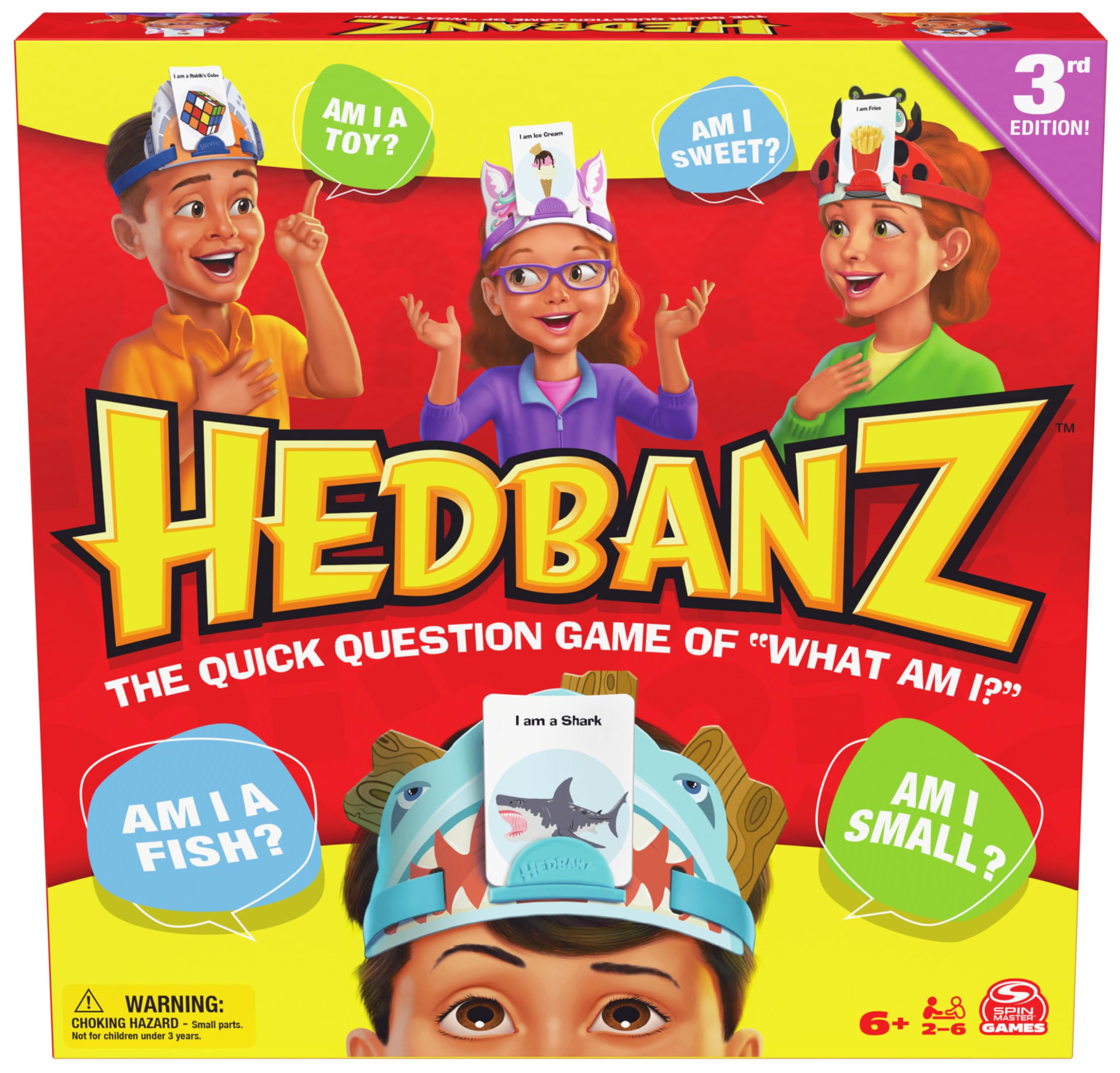 Spin Master Games Hedbanz 3rd Edition 2025 with New Cards & Headbands 1
