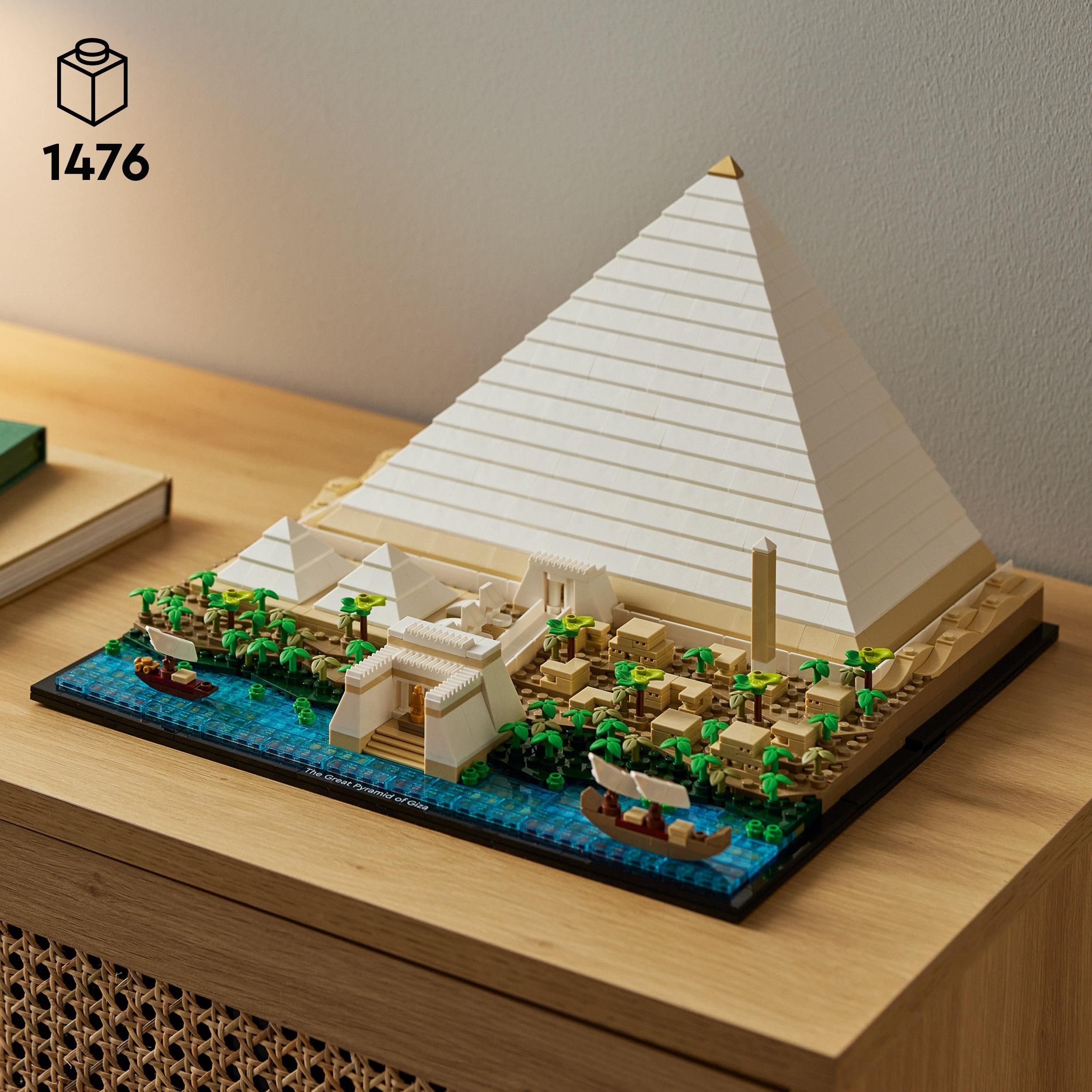 LEGO Architecture 21058 Great Pyramid of Giza Building Set | 1,476 Pieces | Ages 18+