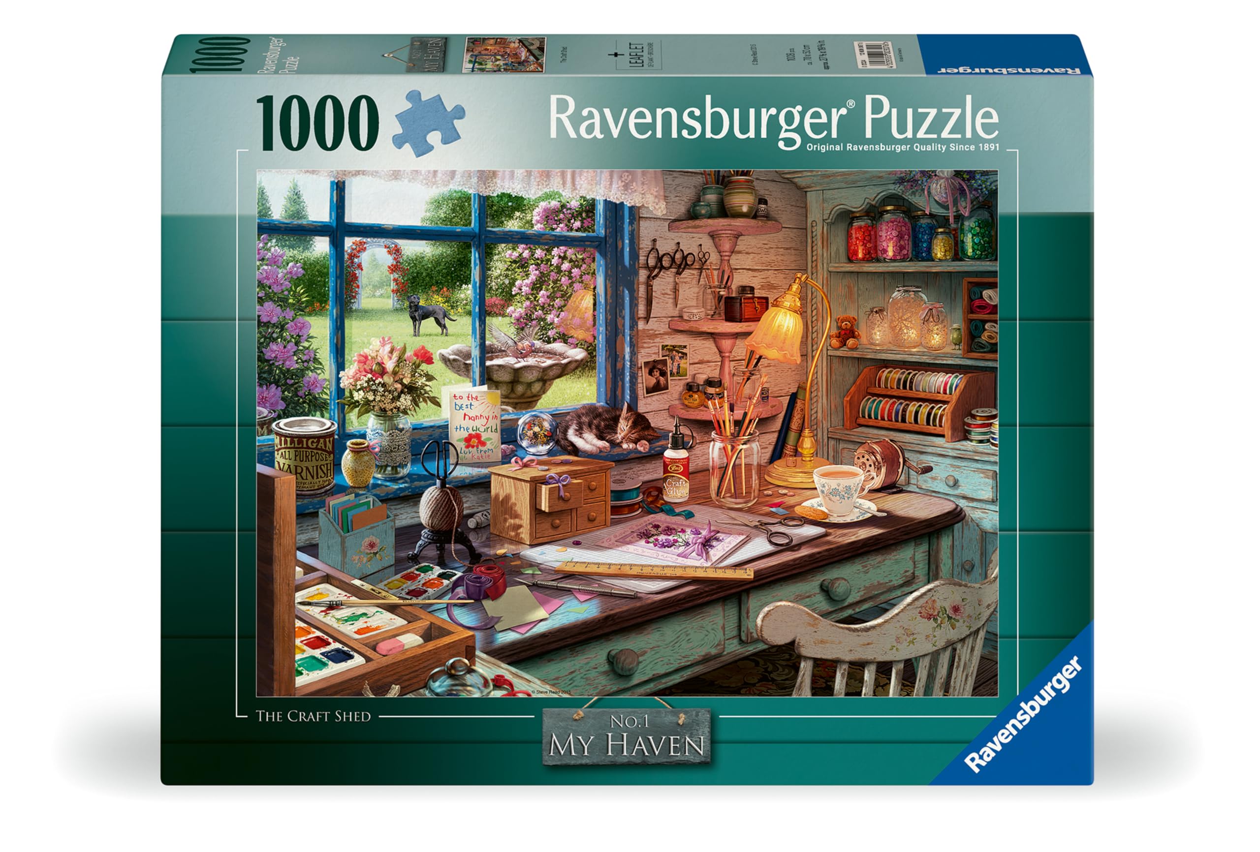 Ravensburger My Haven No. 1 The Craft Shed 1000 Piece Jigsaw Puzzle 6