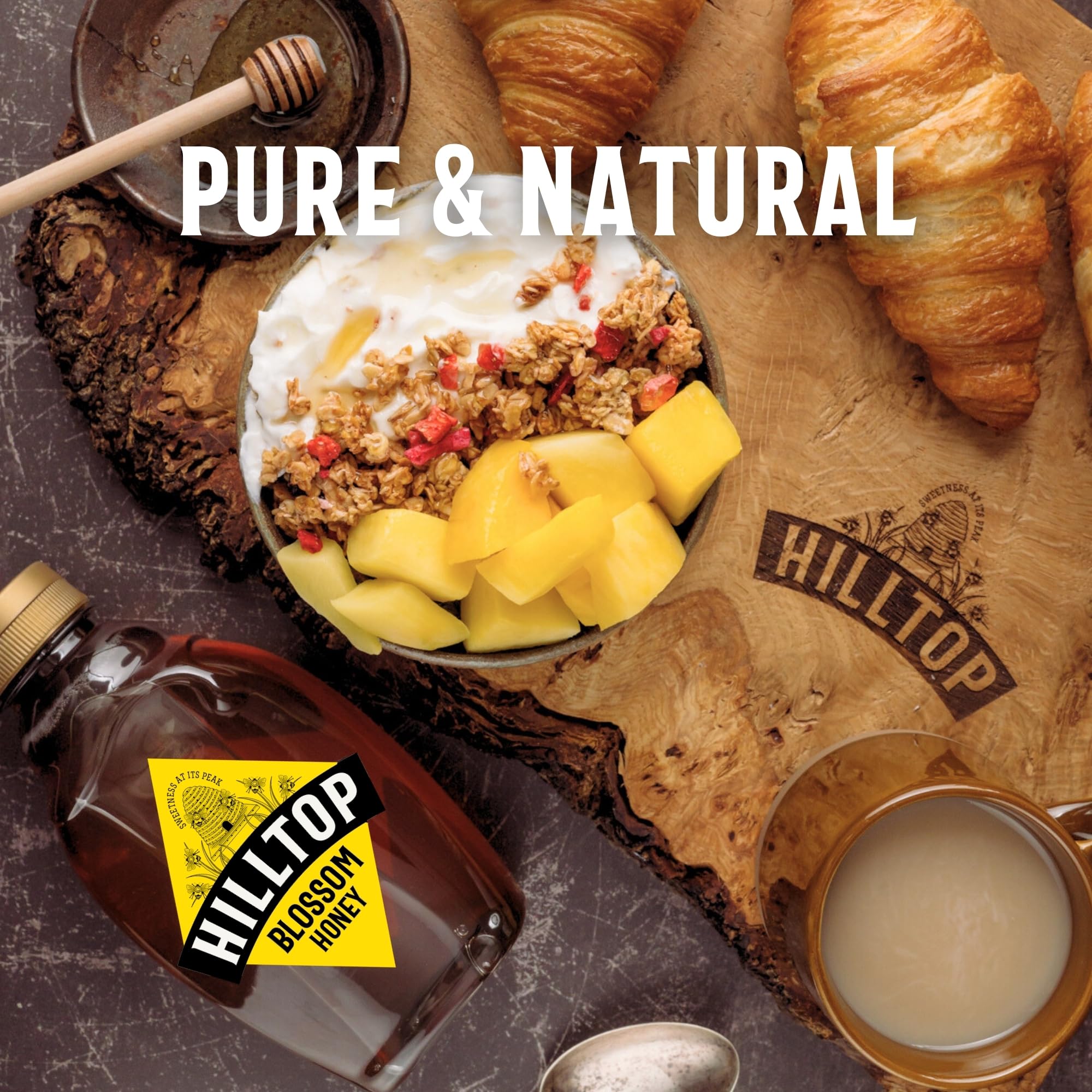 Hilltop Honey Blossom Honey 720g Squeezy Bottle - Pure Natural Honey 8