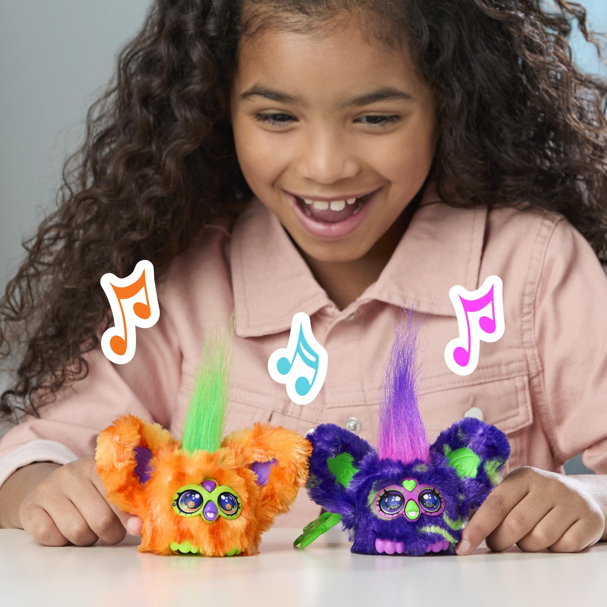 Furby Furbelt 2-Pack Fall - Lila & Orange Electronic Pets for Kids 6+ 7