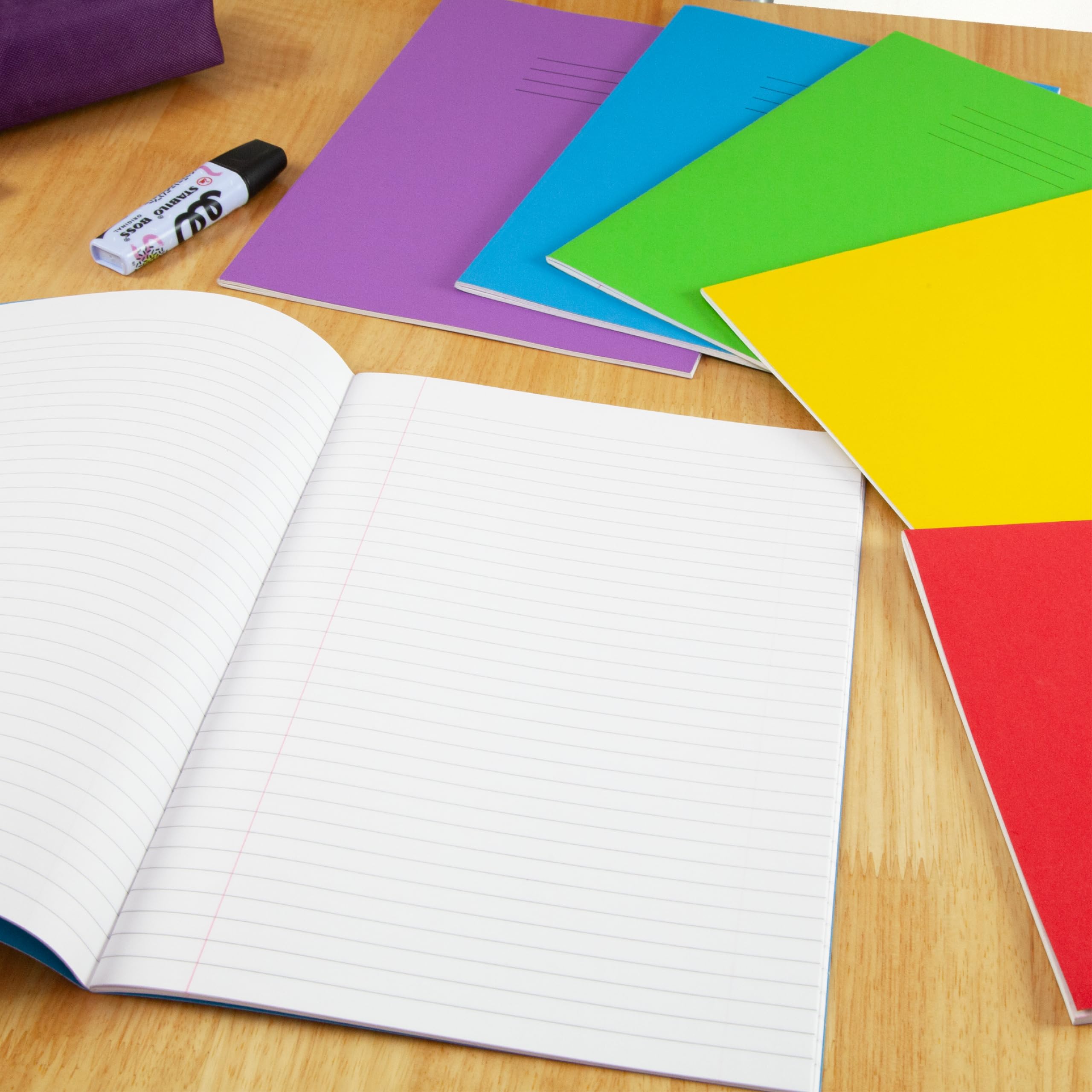 Hamelin A4 Lined Exercise Books - 48 Pages, 75 gsm Paper, Yellow | Pack of 10 6