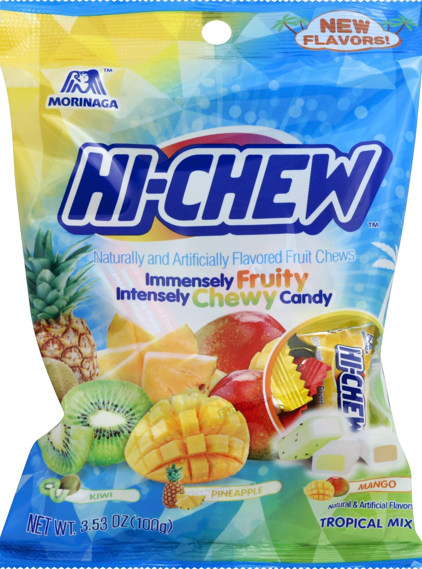 Hi-Chew Tropical Mix Fruit Chews - 100g Bag