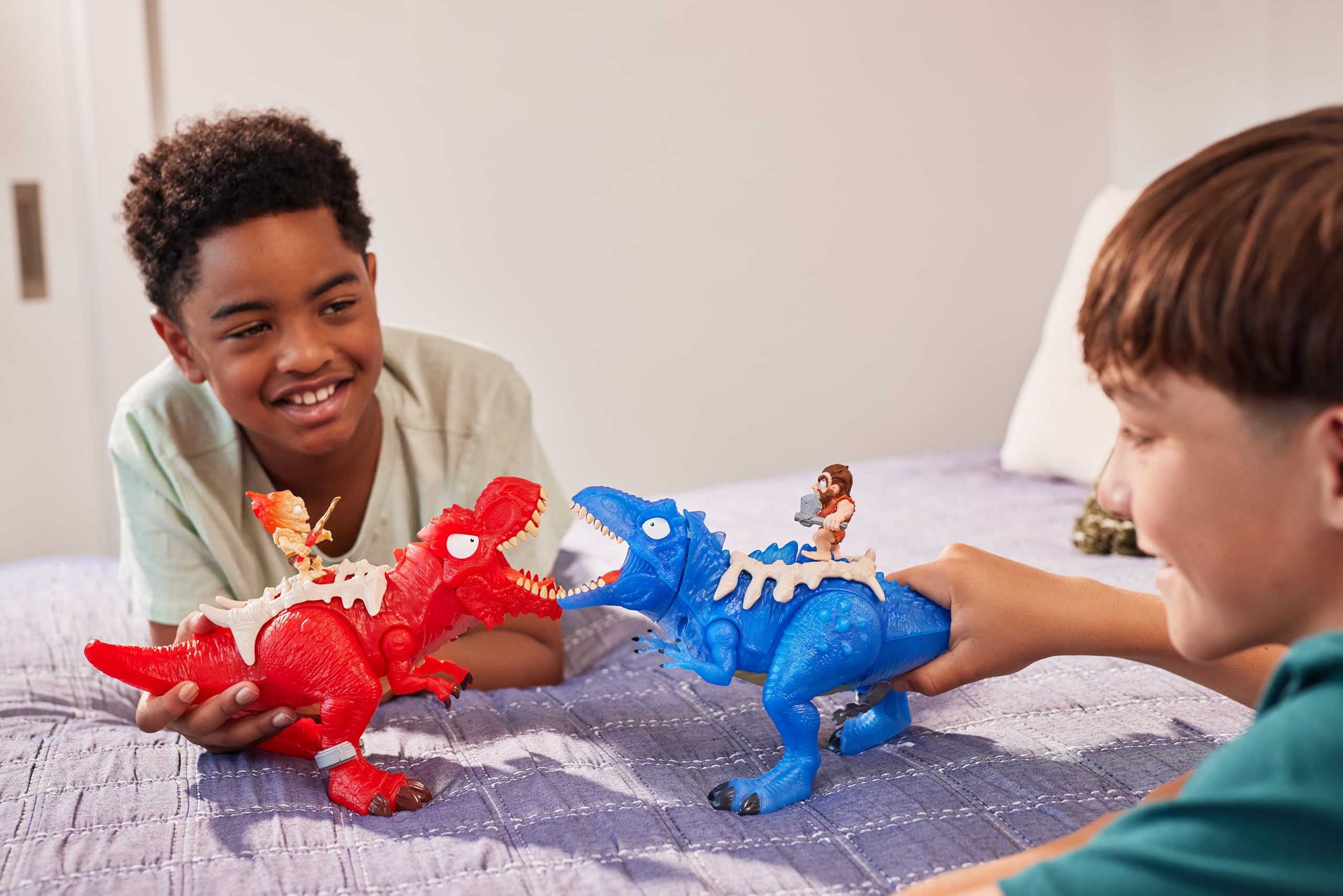 Smashers Dino Egg Hunt by ZURU - Fire Breathing Light-Up Dinosaur Playset for Kids 6