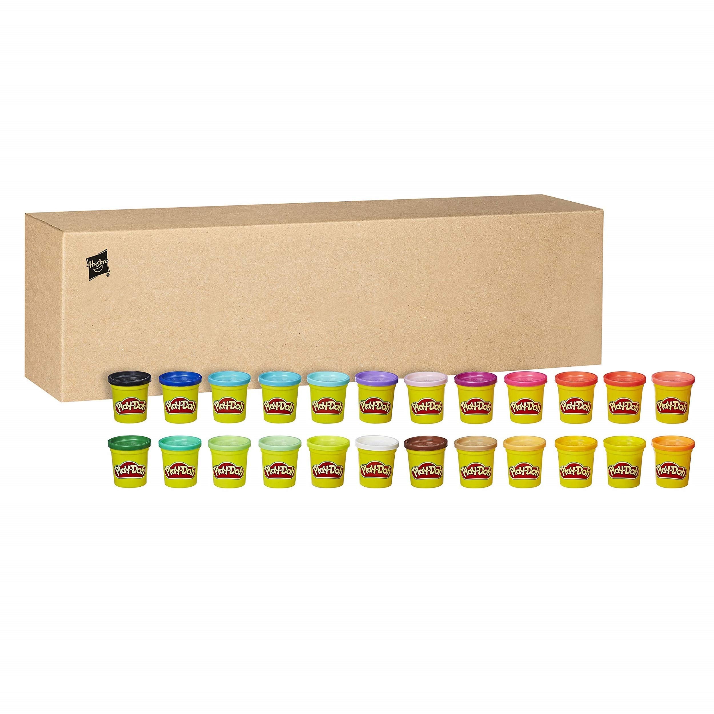 Play-Doh Fun Tub 24-Pack with 20 Tools and 5 Colors - Non-Toxic Modeling Compound for Kids 2+ 1
