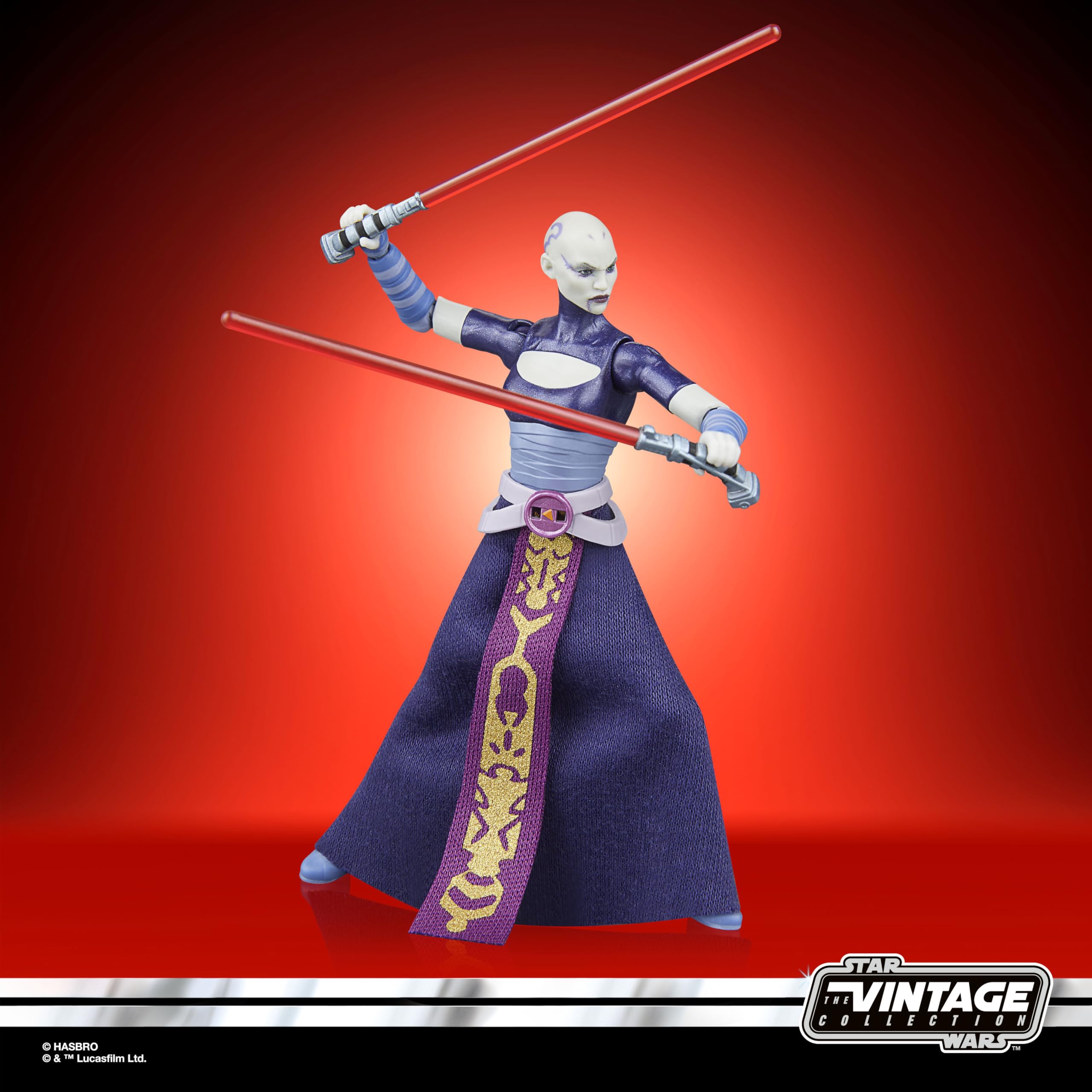 Star Wars The Vintage Collection Asajj Ventress Action Figure - 9.5-cm Scale, The Clone Wars 7