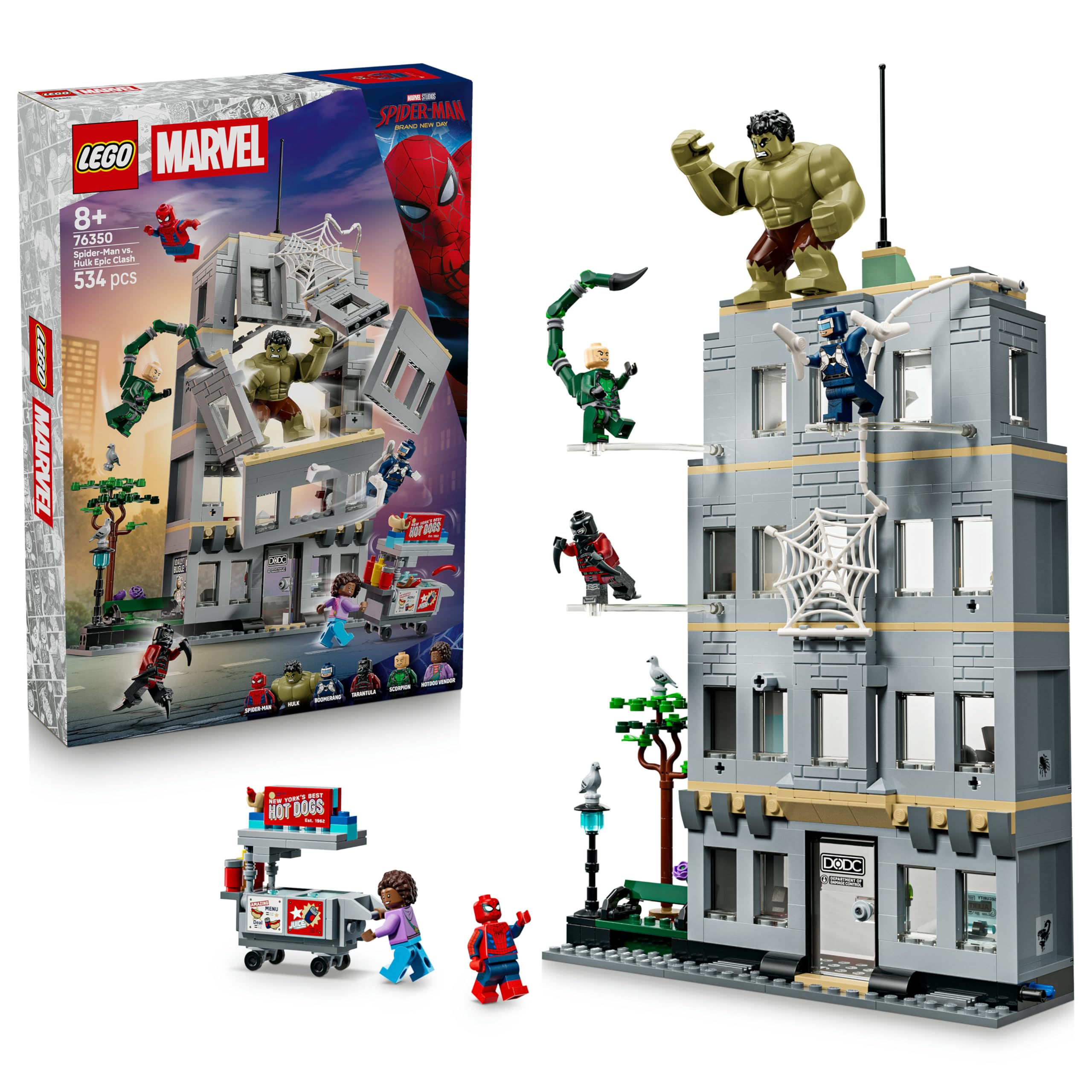LEGO Marvel Spider-Man vs. Hulk Epic Clash Building Set 76350 for Ages 8+ 1