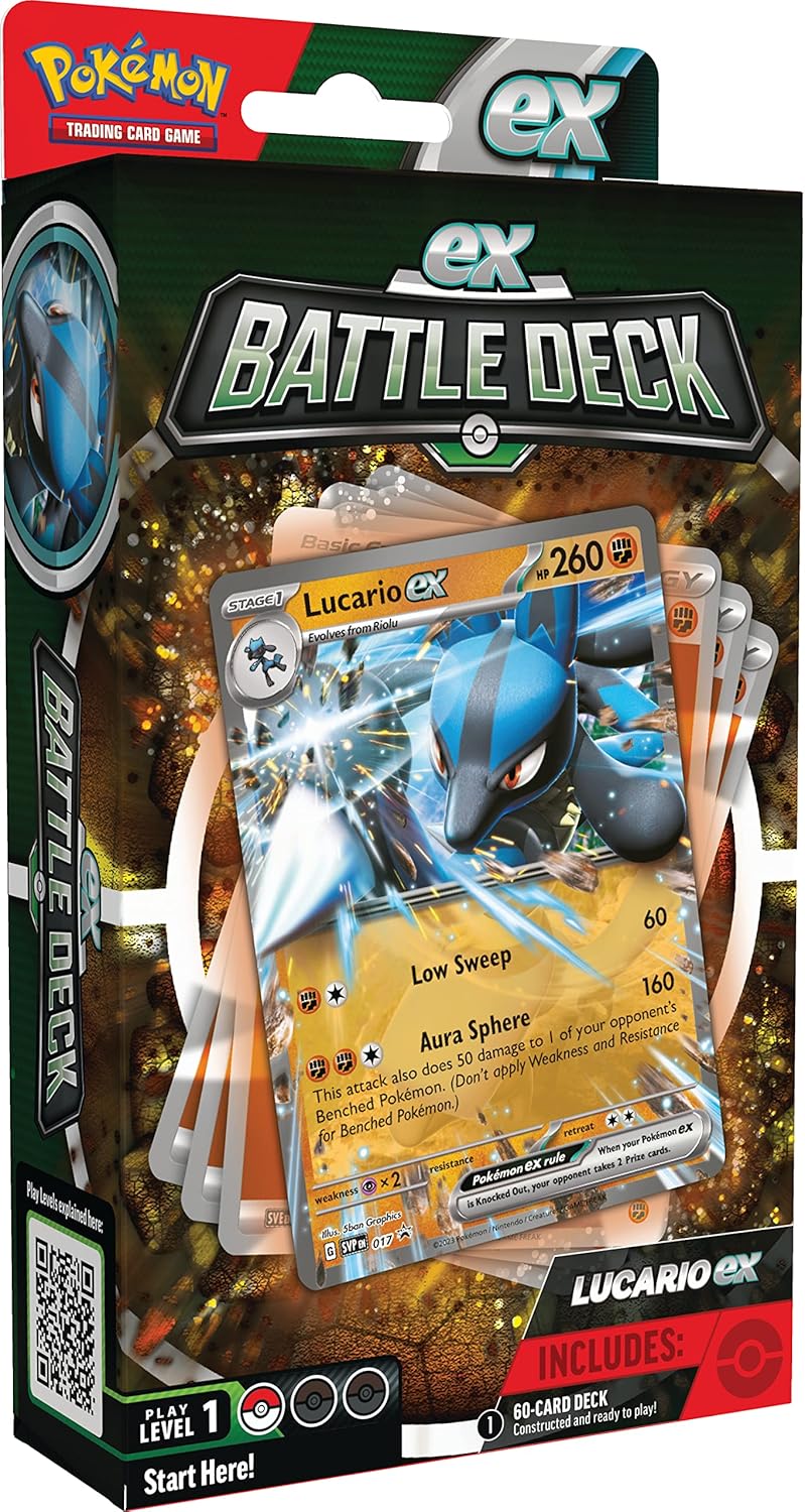 Pokémon TCG: Lucario ex Battle Deck – Ready-to-Play 60-Card Deck 1