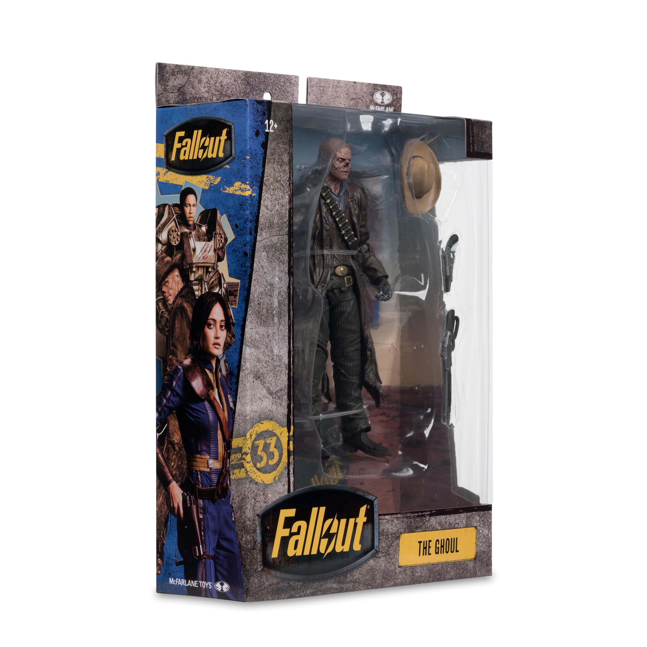 McFarlane Fallout The Ghoul 7in Deluxe Action Figure - Ultra Articulated Collectible with Weapons & Base 14