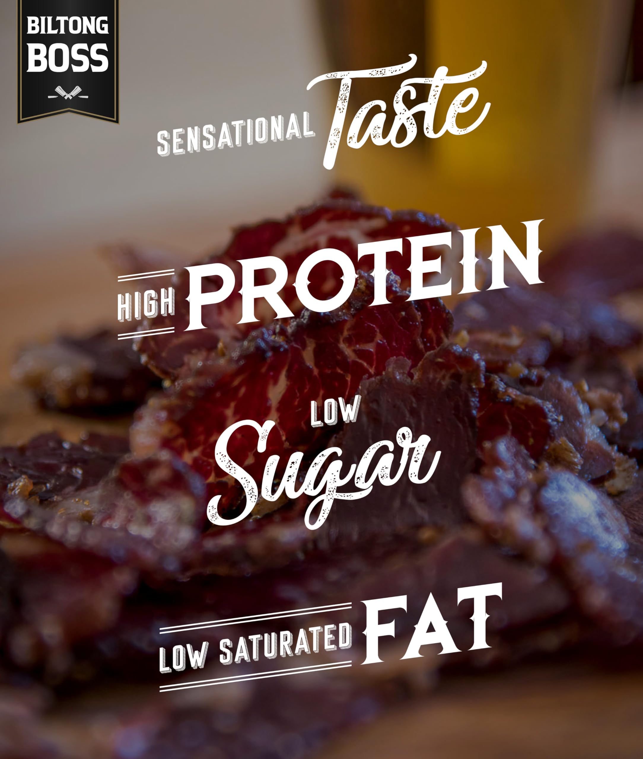 Biltong Boss Chilli Beef Biltong - High Protein Snack | 45.2g Protein per 100g | 200g Bag 5