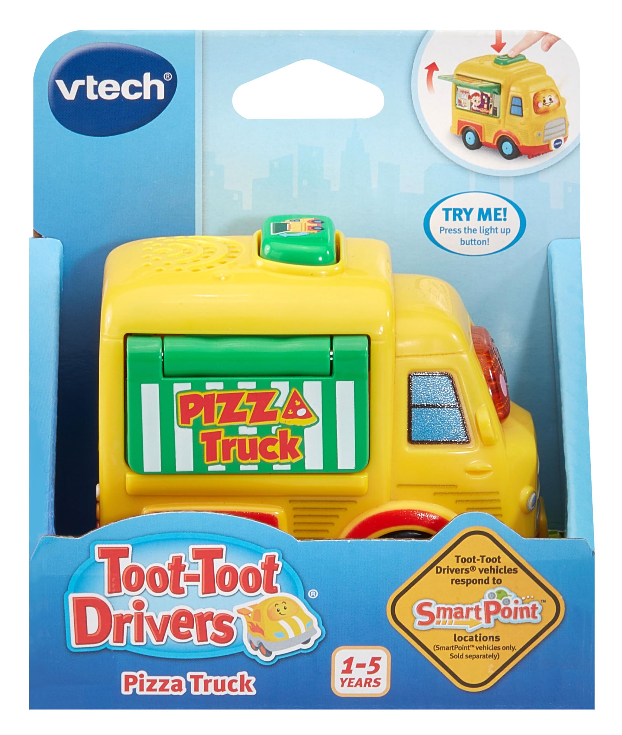 VTech Toot-Toot Drivers Pizza Truck - Interactive Musical Vehicle Toy for Toddlers 12 Months+ 5