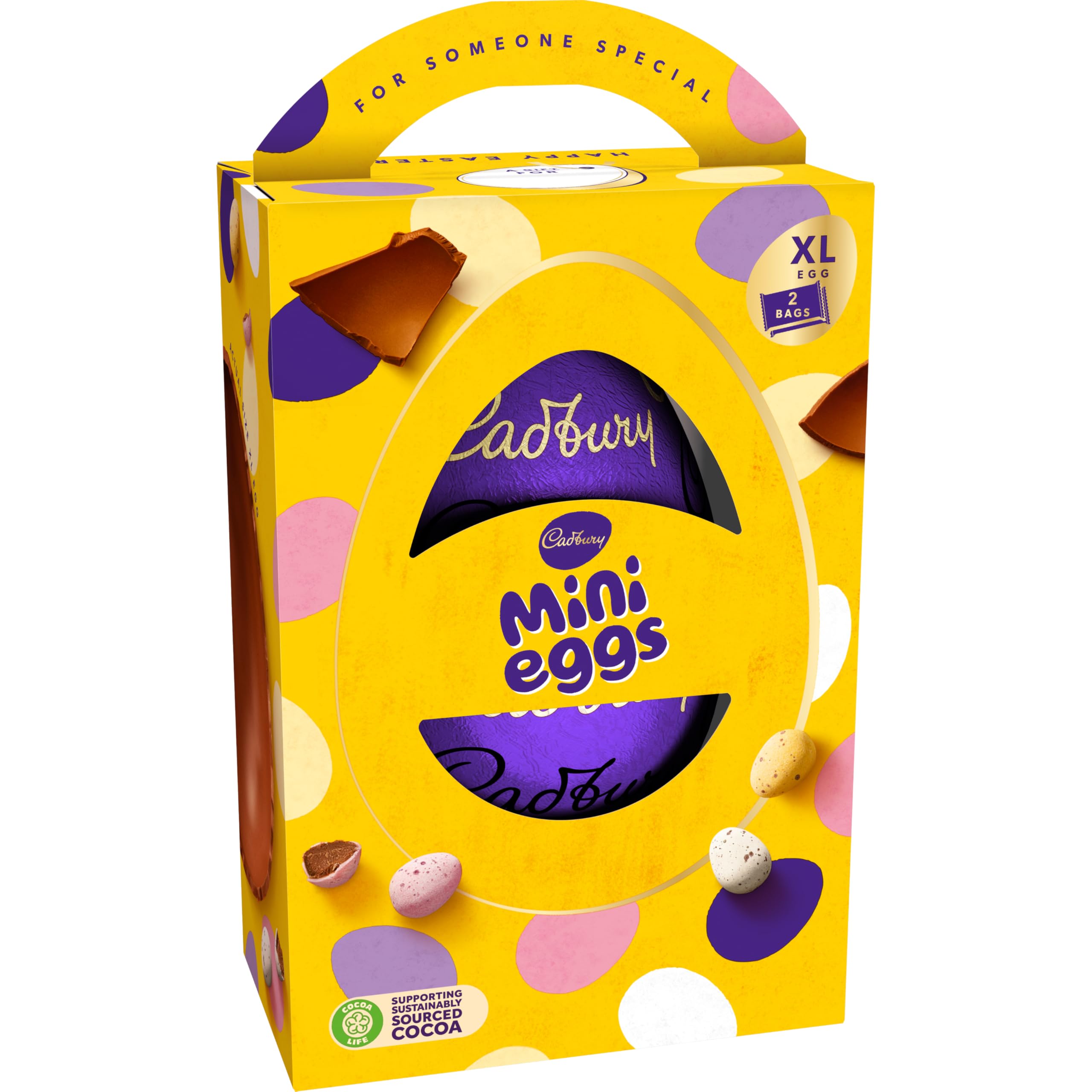 Cadbury Mini Eggs Extra Large Chocolate Easter Egg with 2 Bags | 238g 3