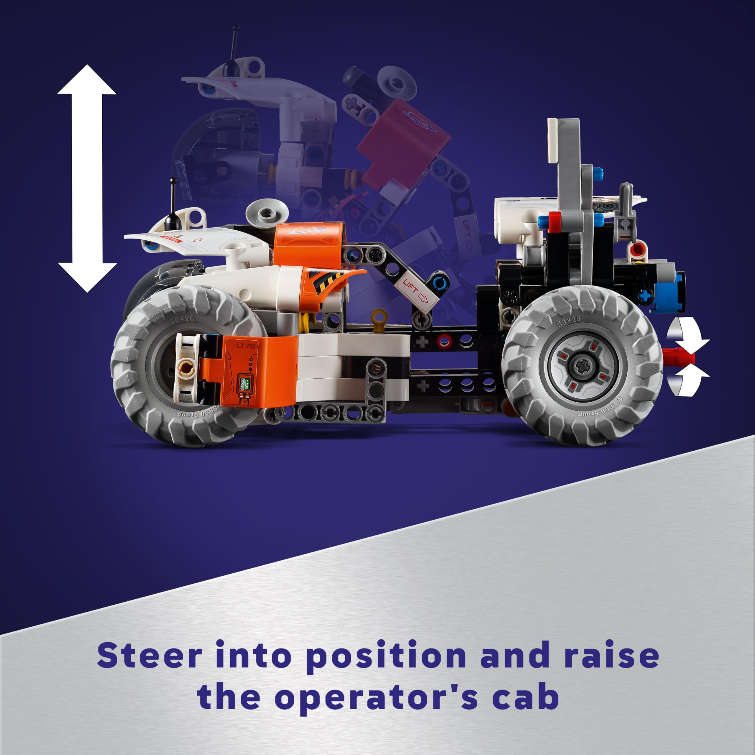 LEGO Technic Surface Space Loader LT78 - Space Vehicle Building Set for Kids 8+ 4