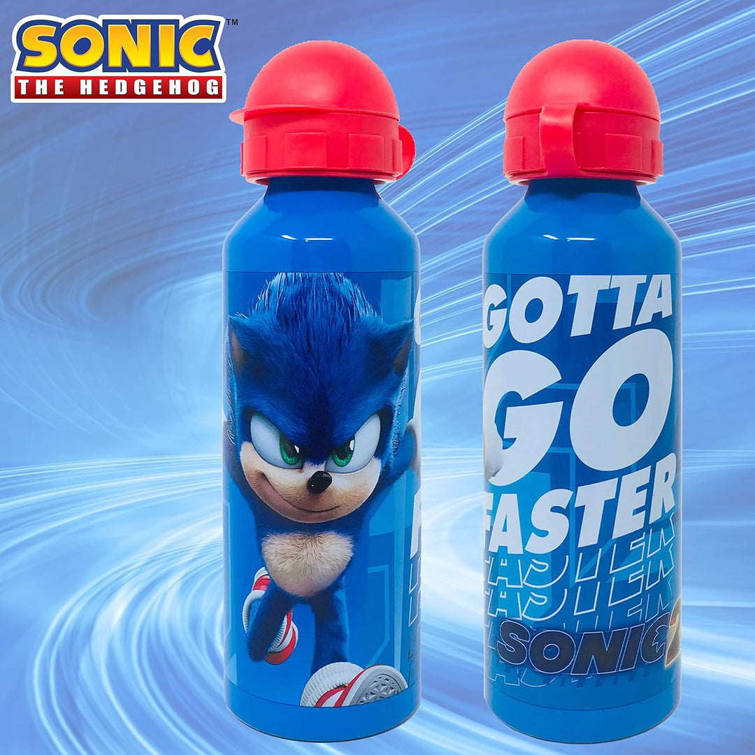 GIOVAS Sonic The Hedgehog Kids Aluminum Water Bottle 520ml