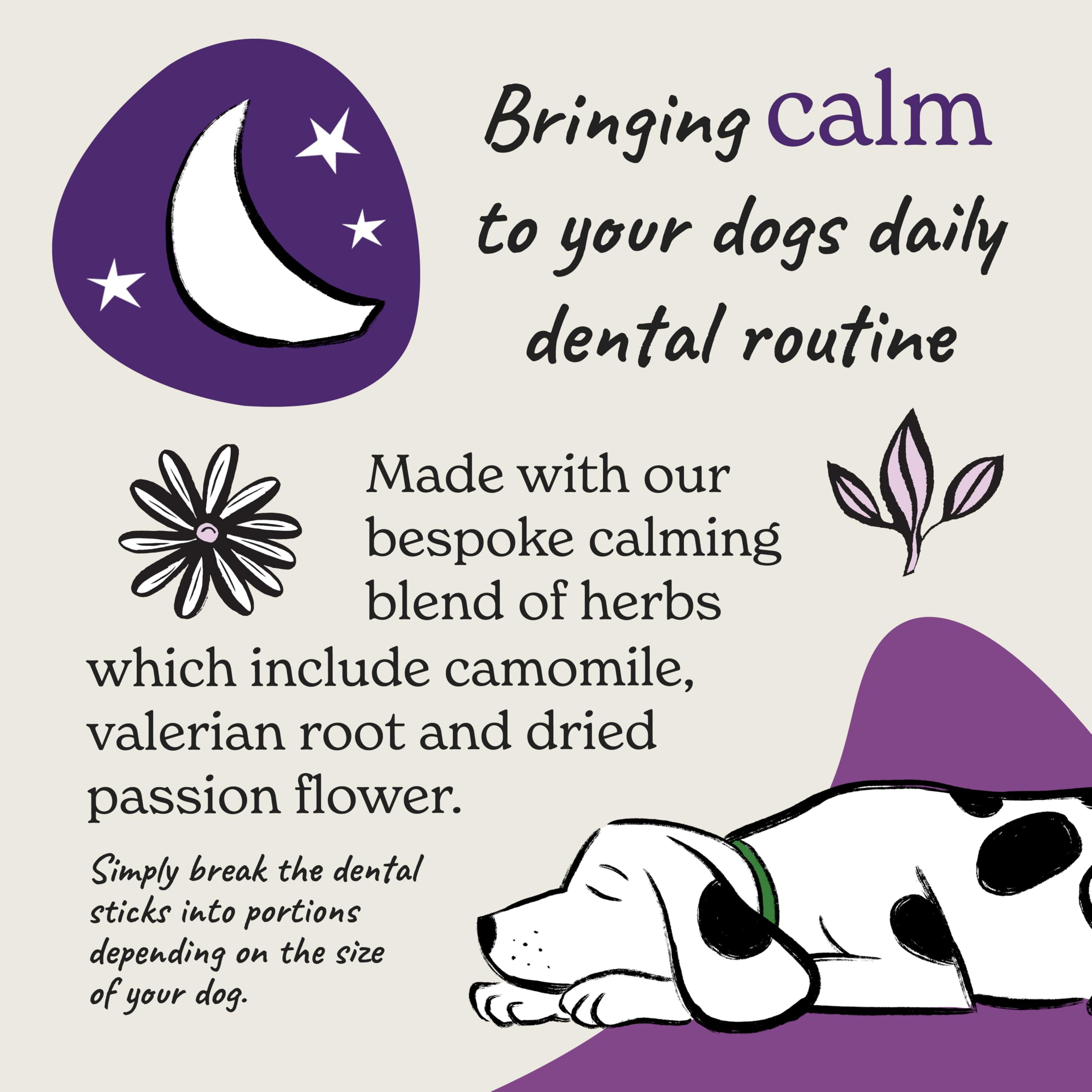 Forthglade Calming Dental Sticks for Dogs - 20 Count | Grain Free | Chicken Flavor