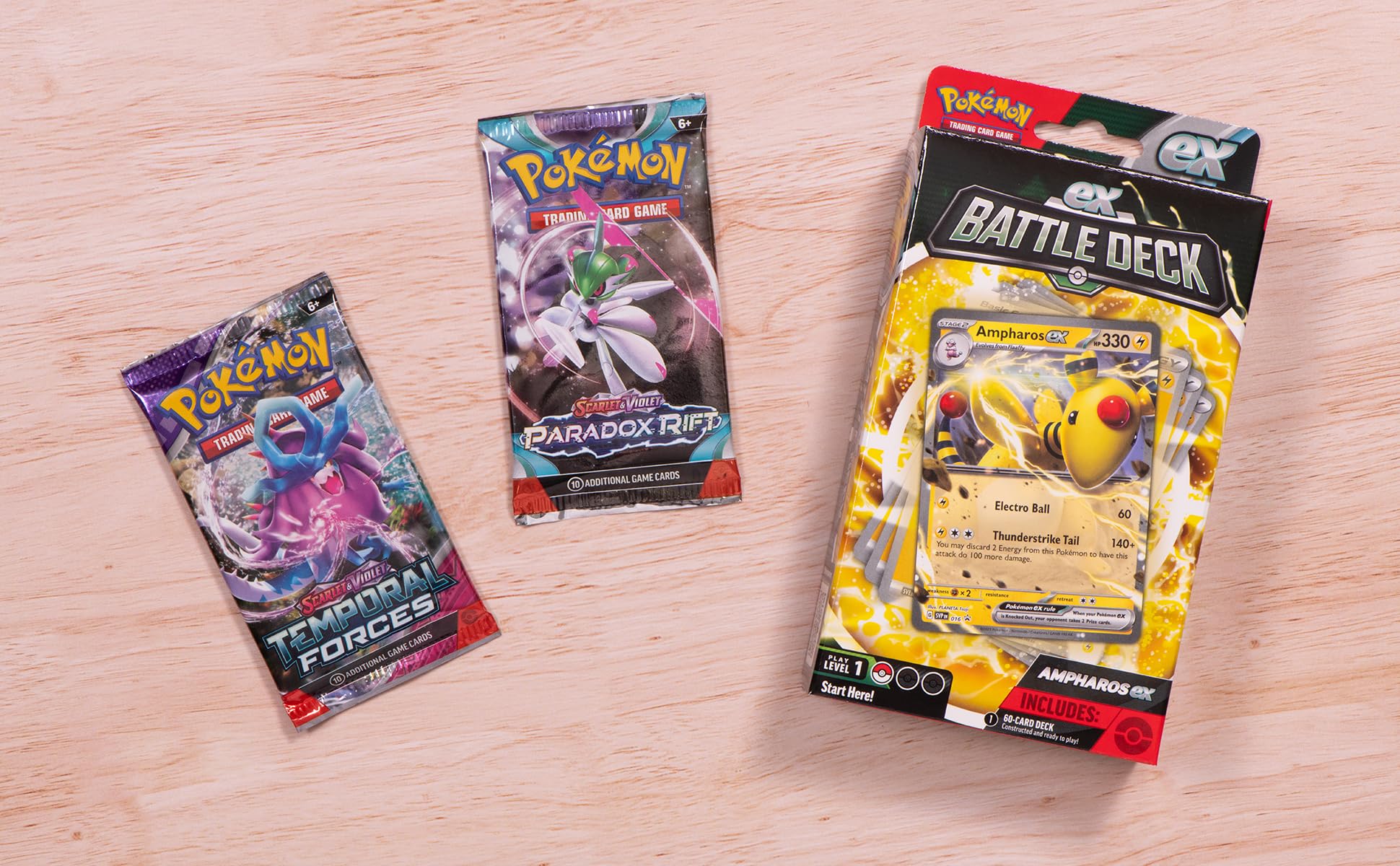 Pokémon TCG: Ampharos ex Battle Deck & 2 Booster Packs 4
