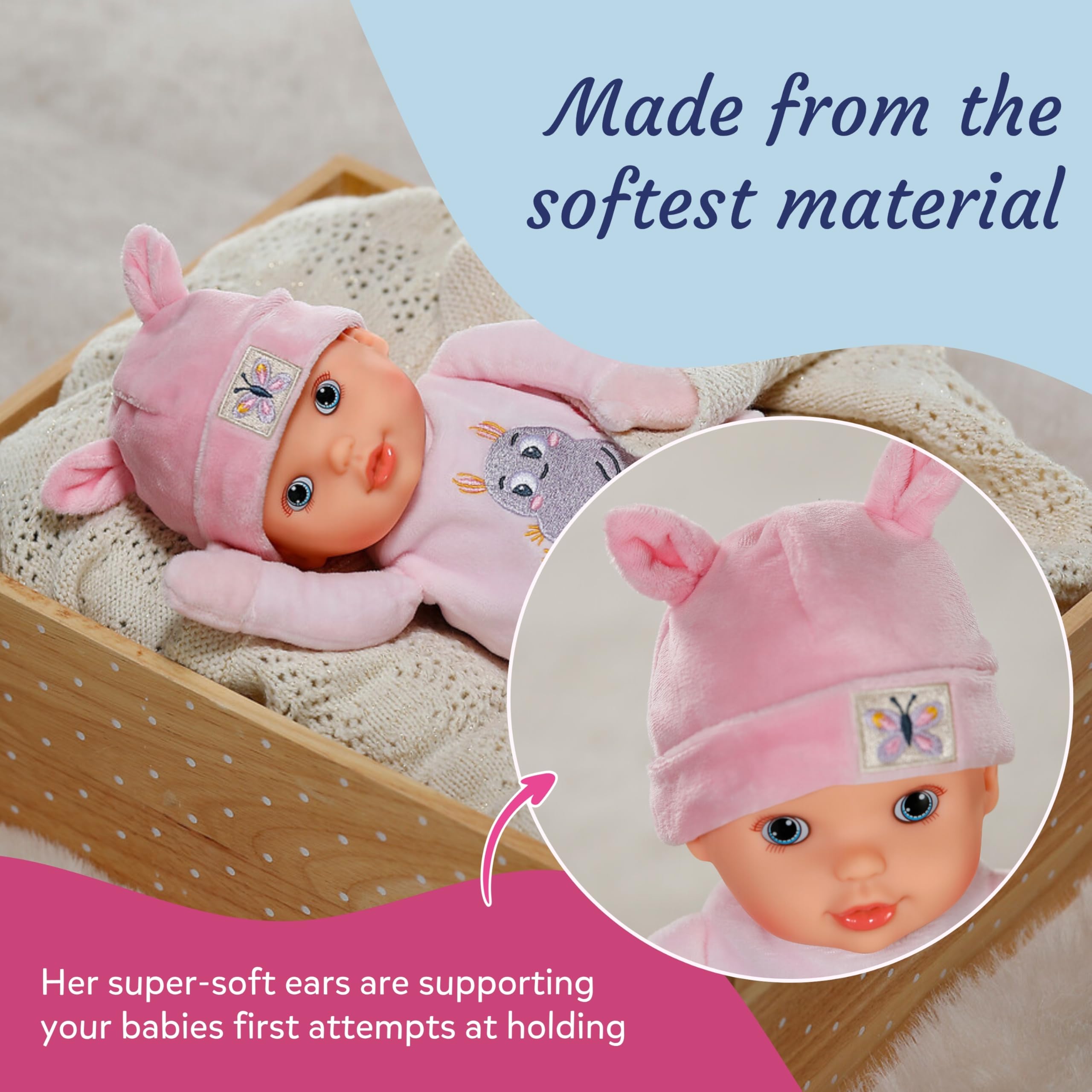 Baby Annabell Sweetie Pink - Soft30 cm First Doll for Newborns 3