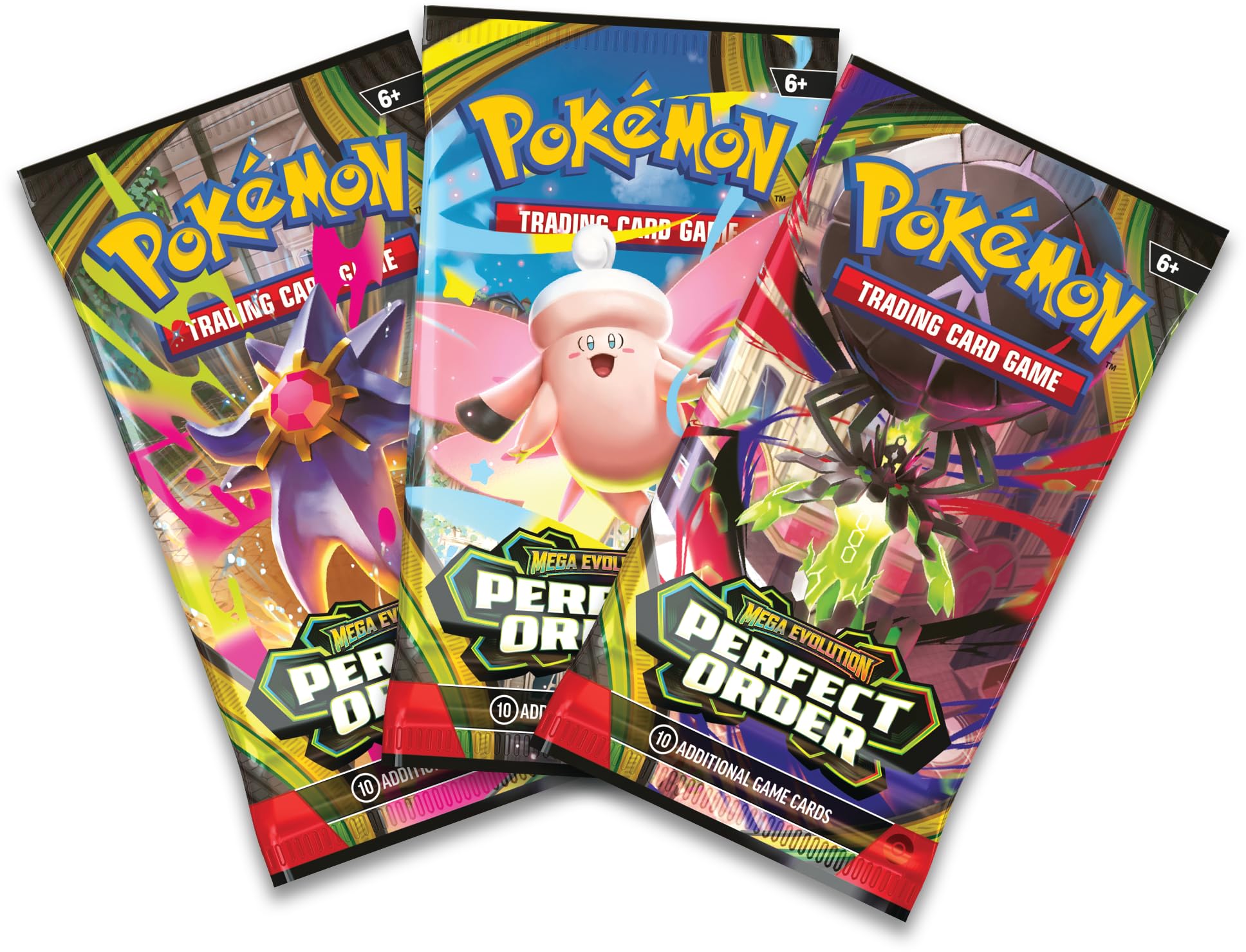 Pokémon TCG: Mega Evolution—Perfect Order Triple Pack | Includes 1 Foil Promo Card | Ages 7+