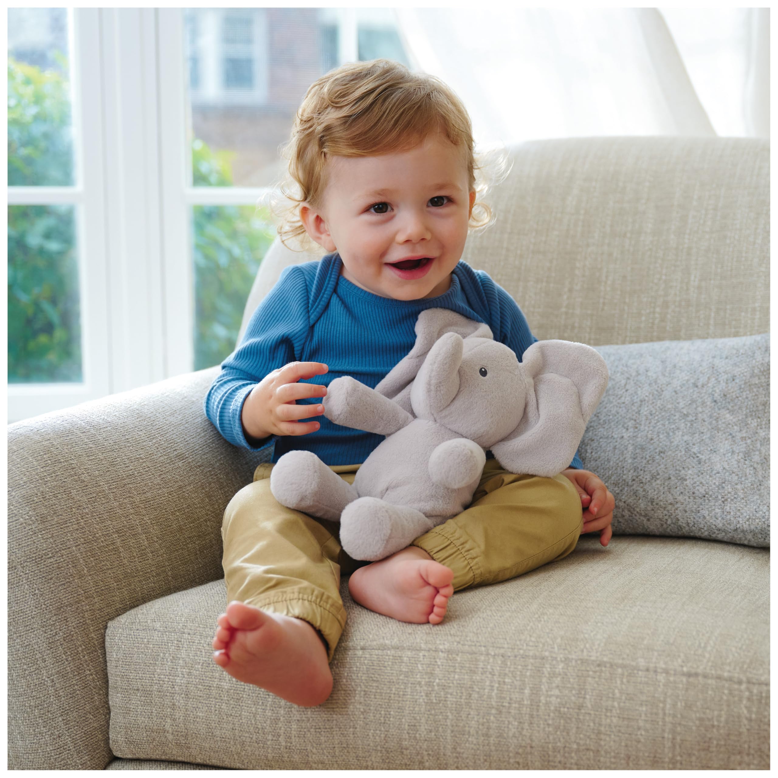 GUND Baby Peek-a-Boo Flappy Elephant Plush - Interactive Stuffed Animal for 6 Months and Up 13