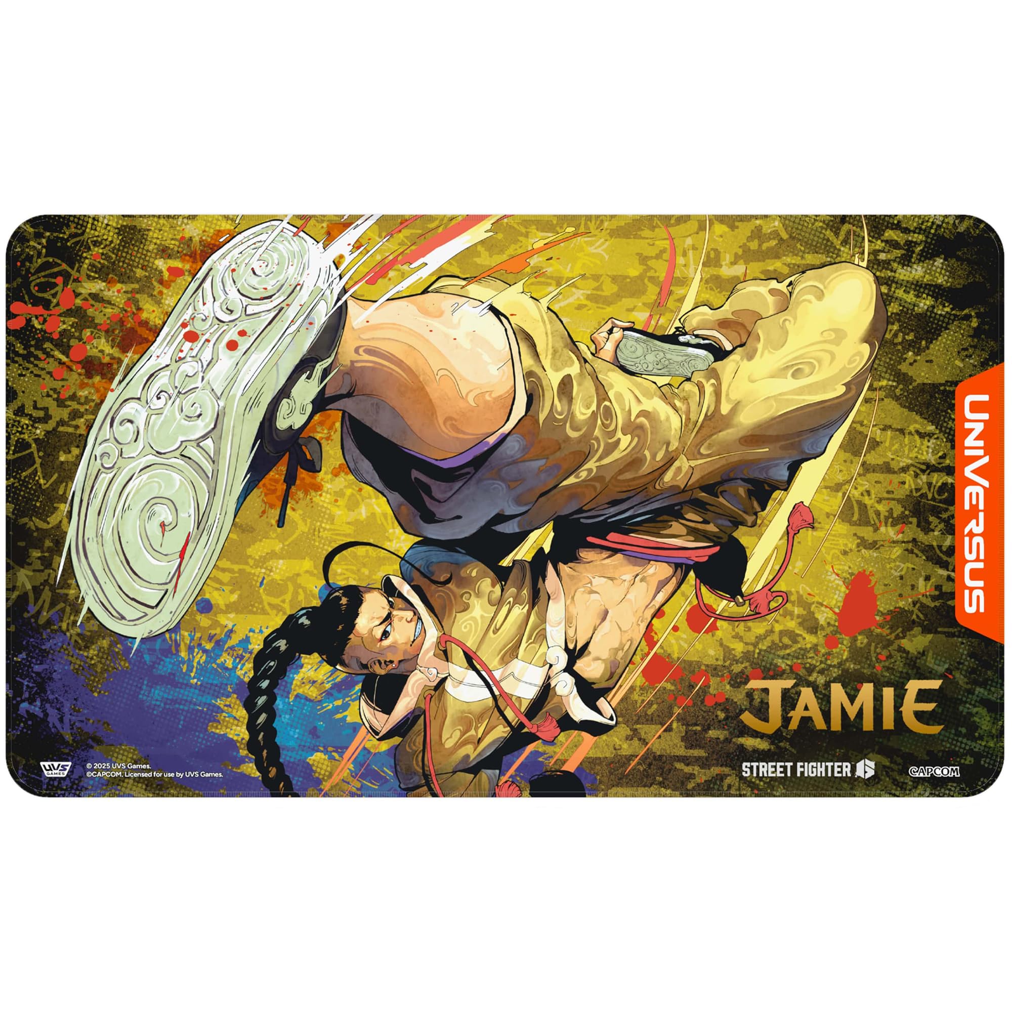 UniVersus Street Fighter 6: Challenger Series Playmat - Jamie | 24 x 14 Inches | Neoprene 1