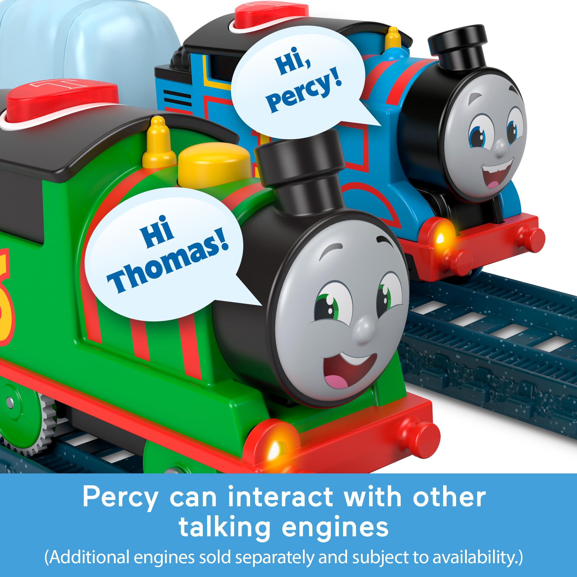 Fisher-Price Thomas & Friends Talking Percy Motorized Toy Train HWY32 | Ages 3+ | Battery Included 3