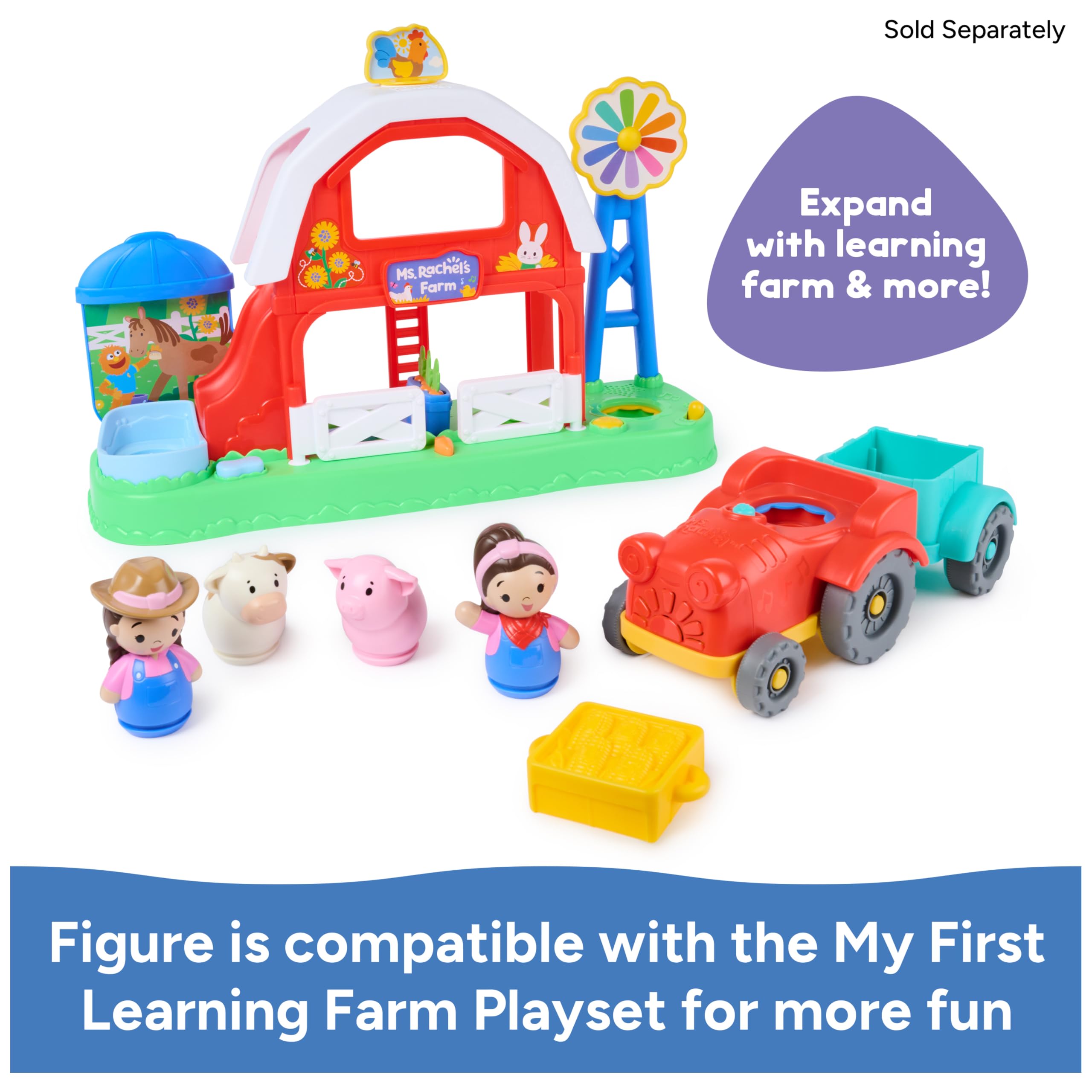Ms. Rachel Sing & Learn Tractor - Interactive Toy with Sounds & Figure | Ages 1-3 6