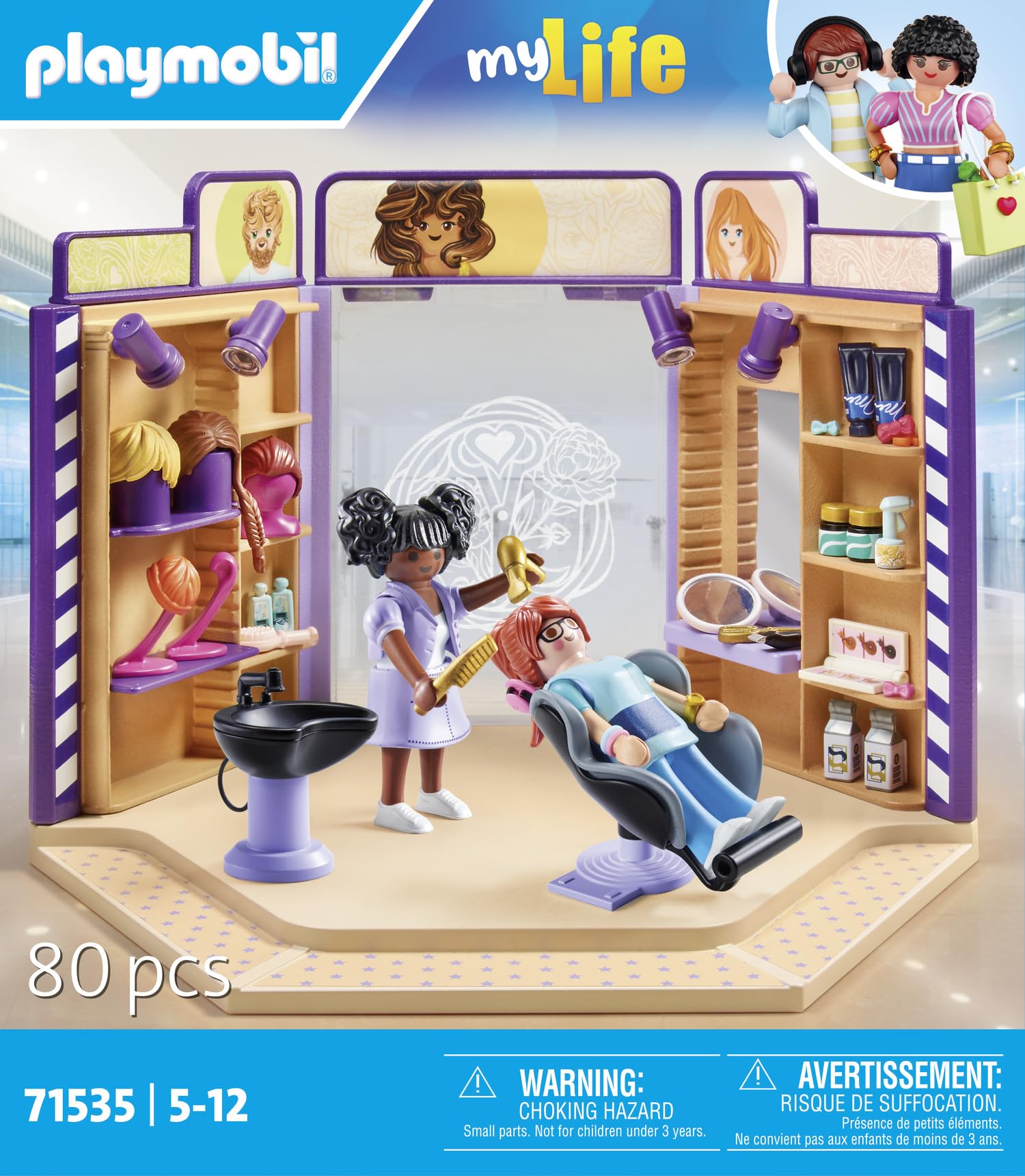 Playmobil 71535 myLife Hair Salon Playset with Figures and Accessories 4