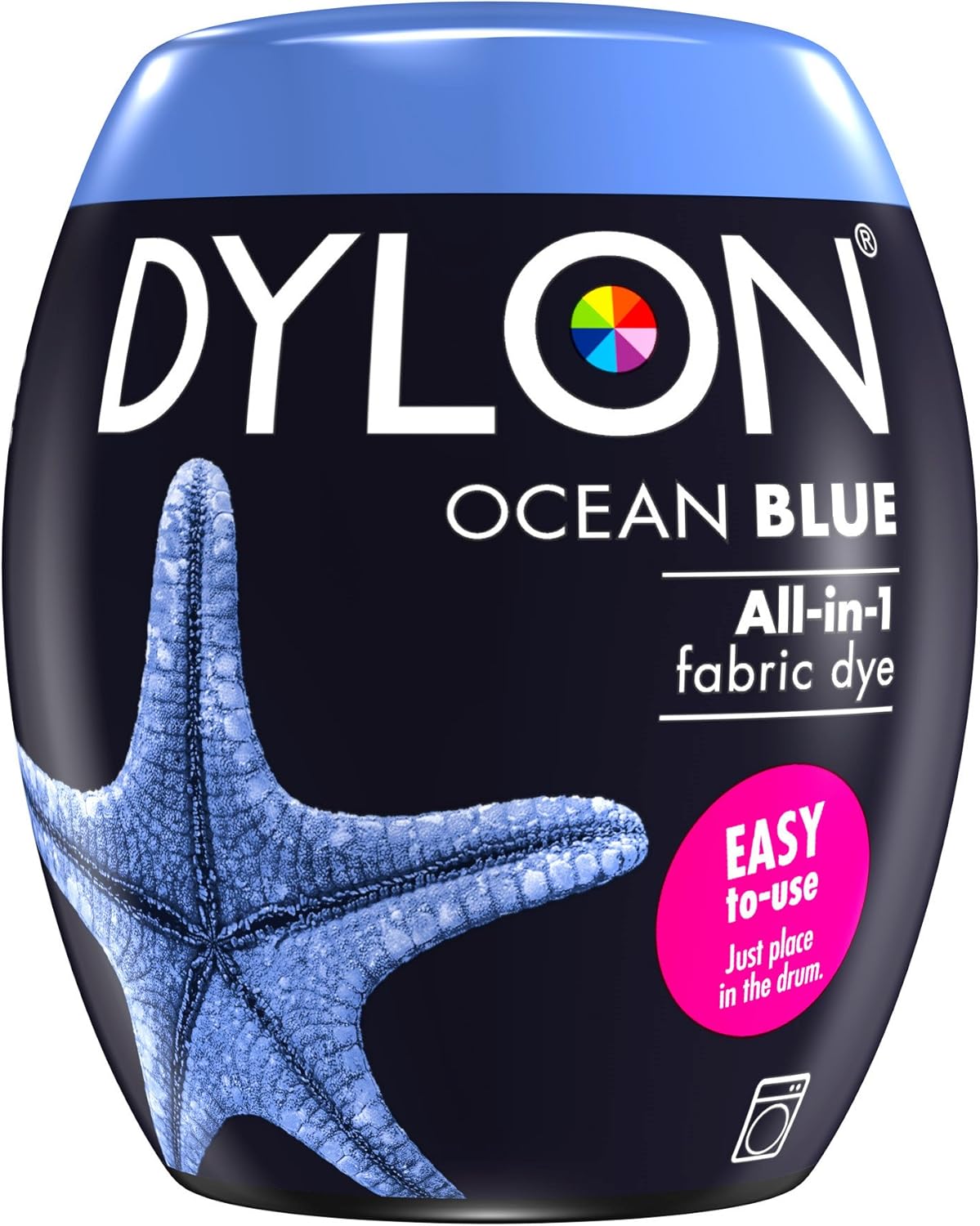 DYLON Washing Machine Fabric Dye Pod - Ocean Blue, 350g for Clothes & Soft Furnishings 1
