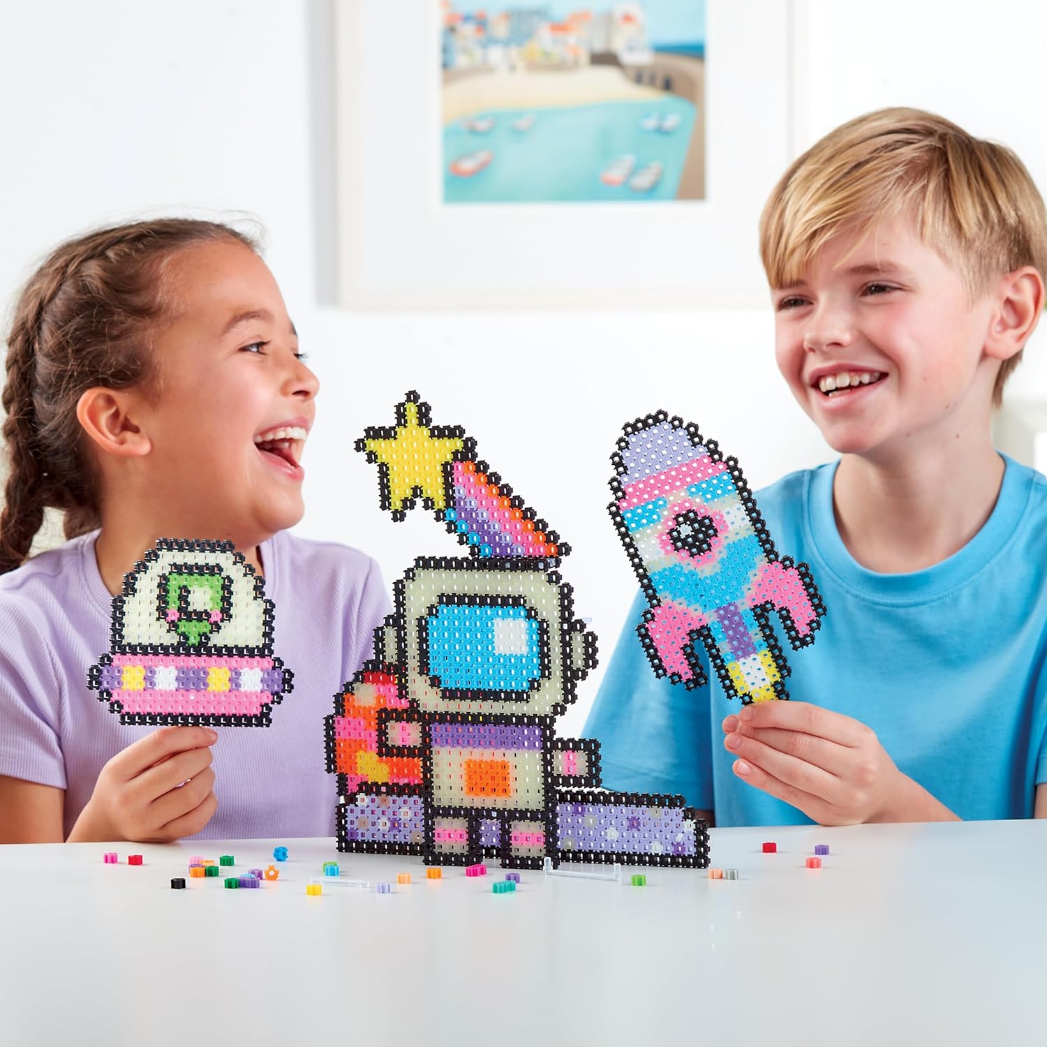 Character Options Simbrix Theme Pack Glowing Galactic - 1500+ Brix Building Set for Kids 5+