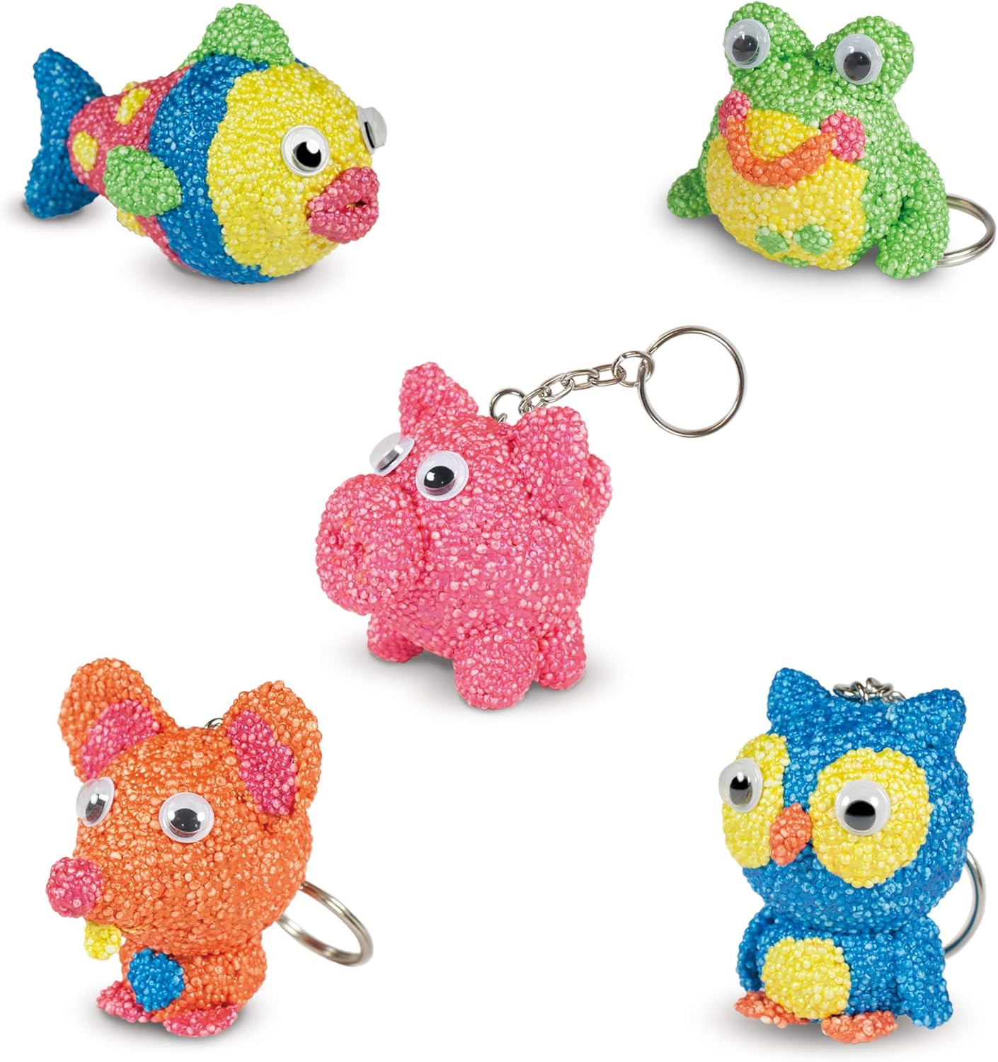 Galt Beady Keyrings Craft Kit - Make 6 Fun Animal Keyrings, Ages 6+ 2