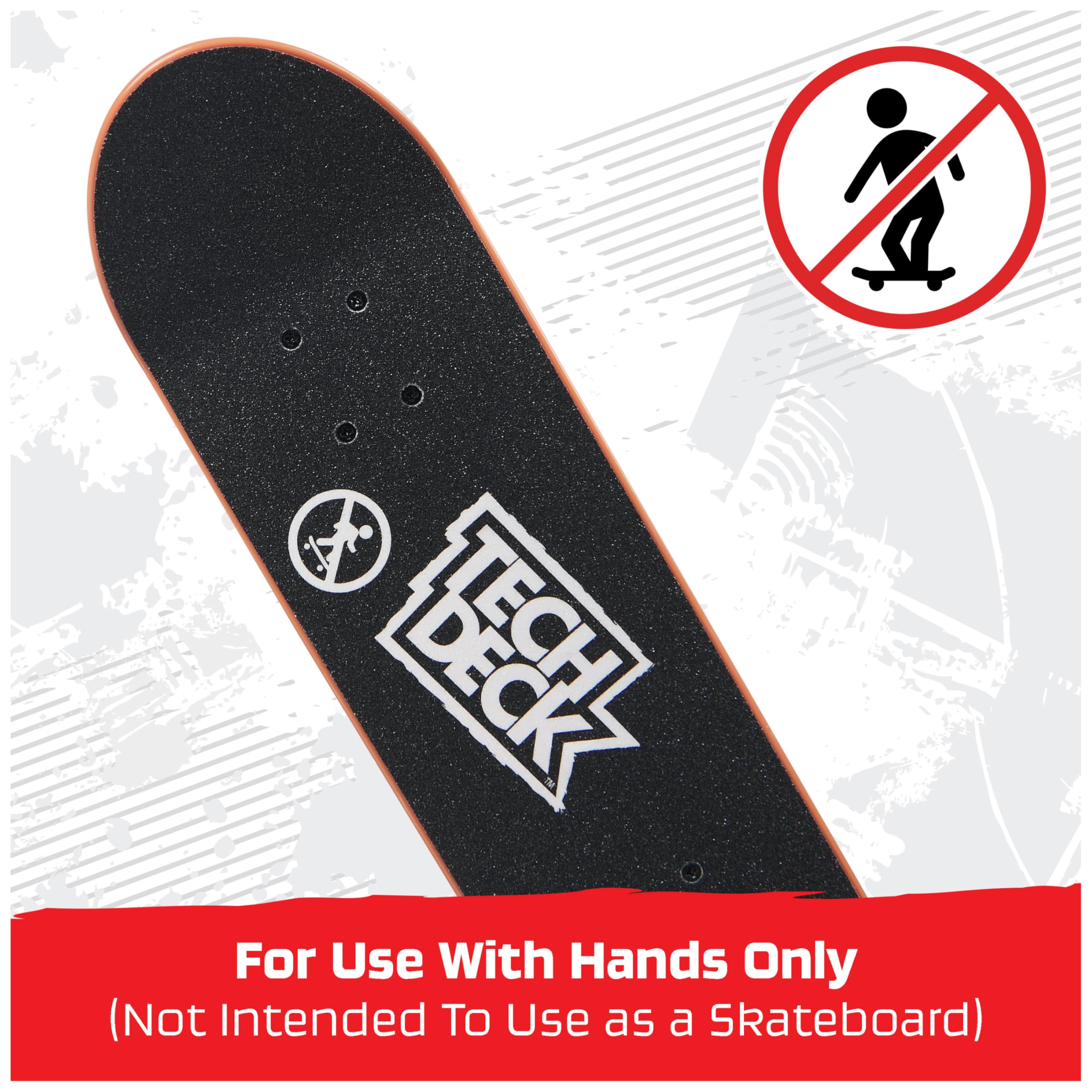 Tech Deck Finesse X Sonic Age 6+ Handboard | 9x Size Mini Skateboard | Die-Cast Trucks 7