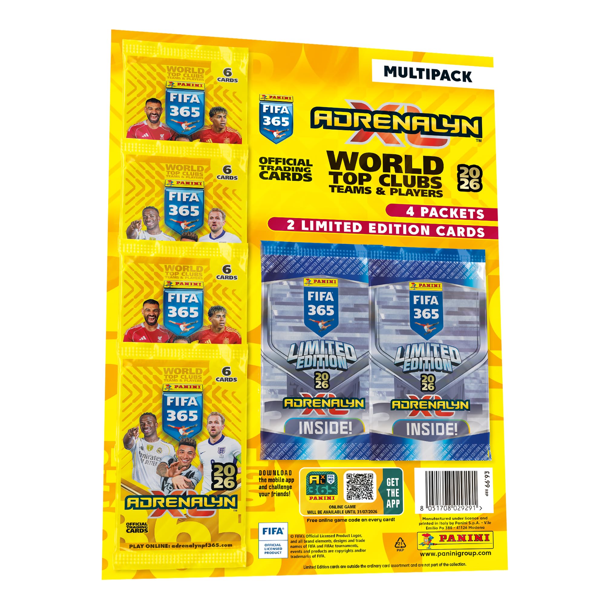 Panini FIFA 365 Adrenalyn XL Trading Cards Multipack