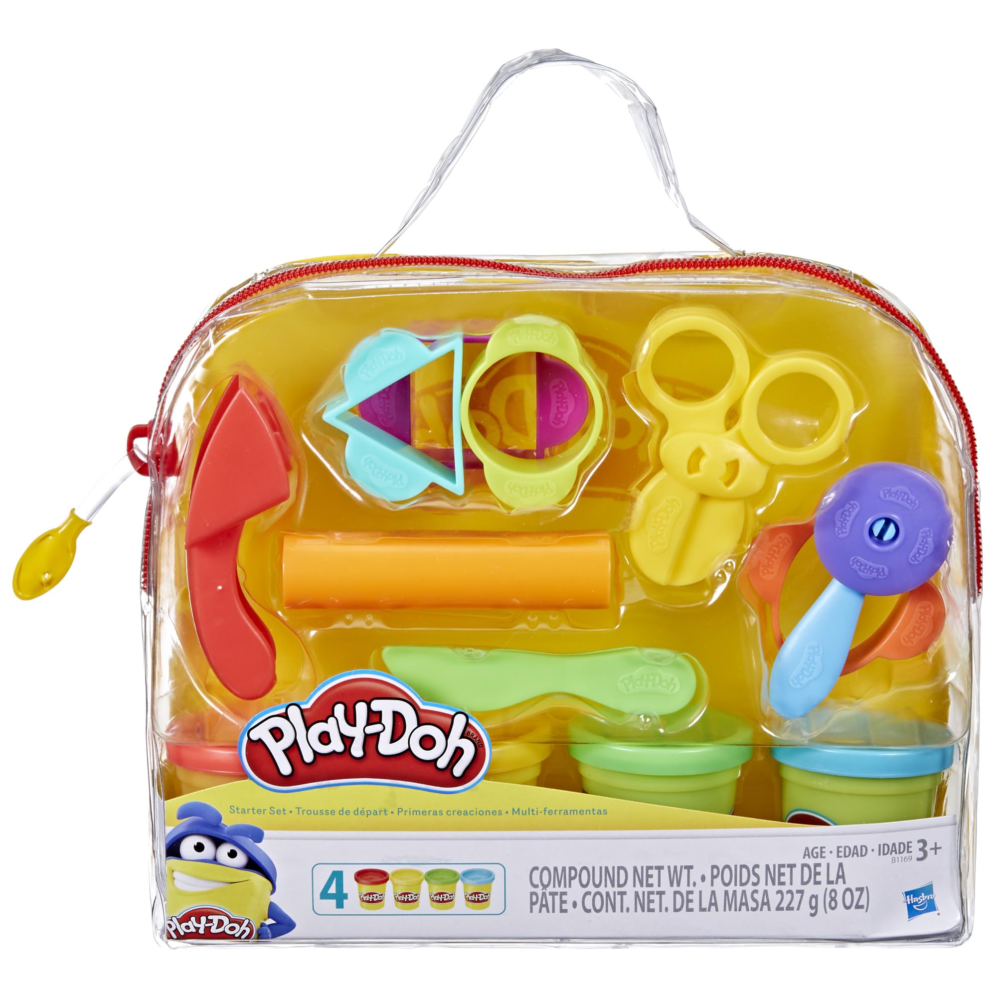 Play-Doh Starter Set - 9 Tools, 4 Colors, Reusable Travel Bag for Kids 3+ 1