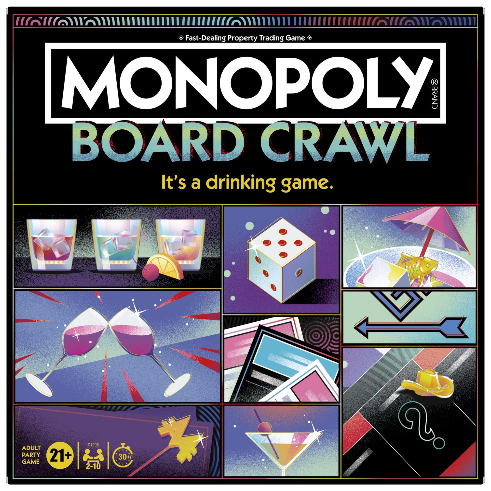 Hasbro Gaming Monopoly Board Crawl Drinking Game 1