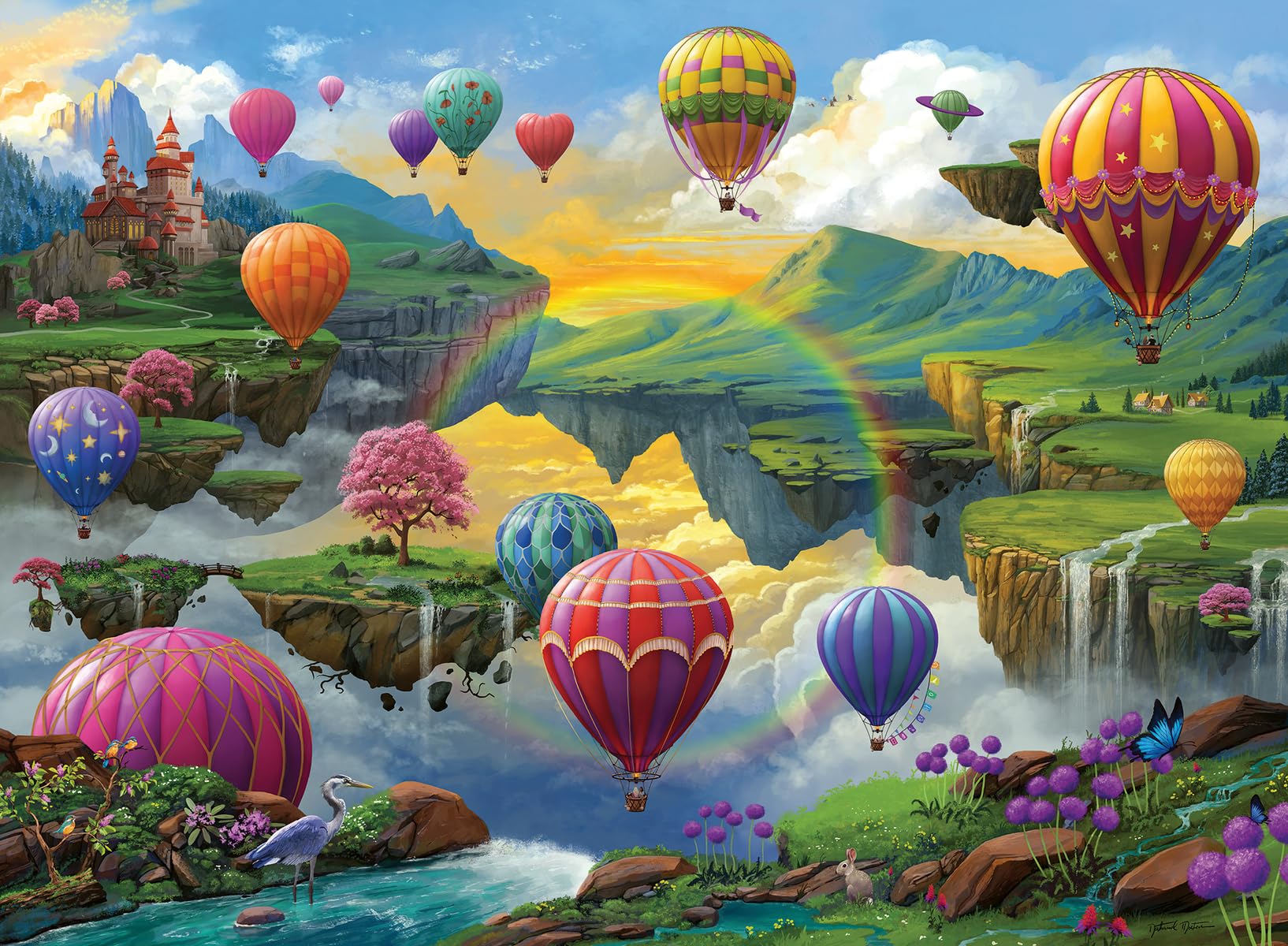 Ravensburger Air Balloon Valley Jigsaw Puzzle - 500 Pieces | Ages 10+ | 49x36cm 1