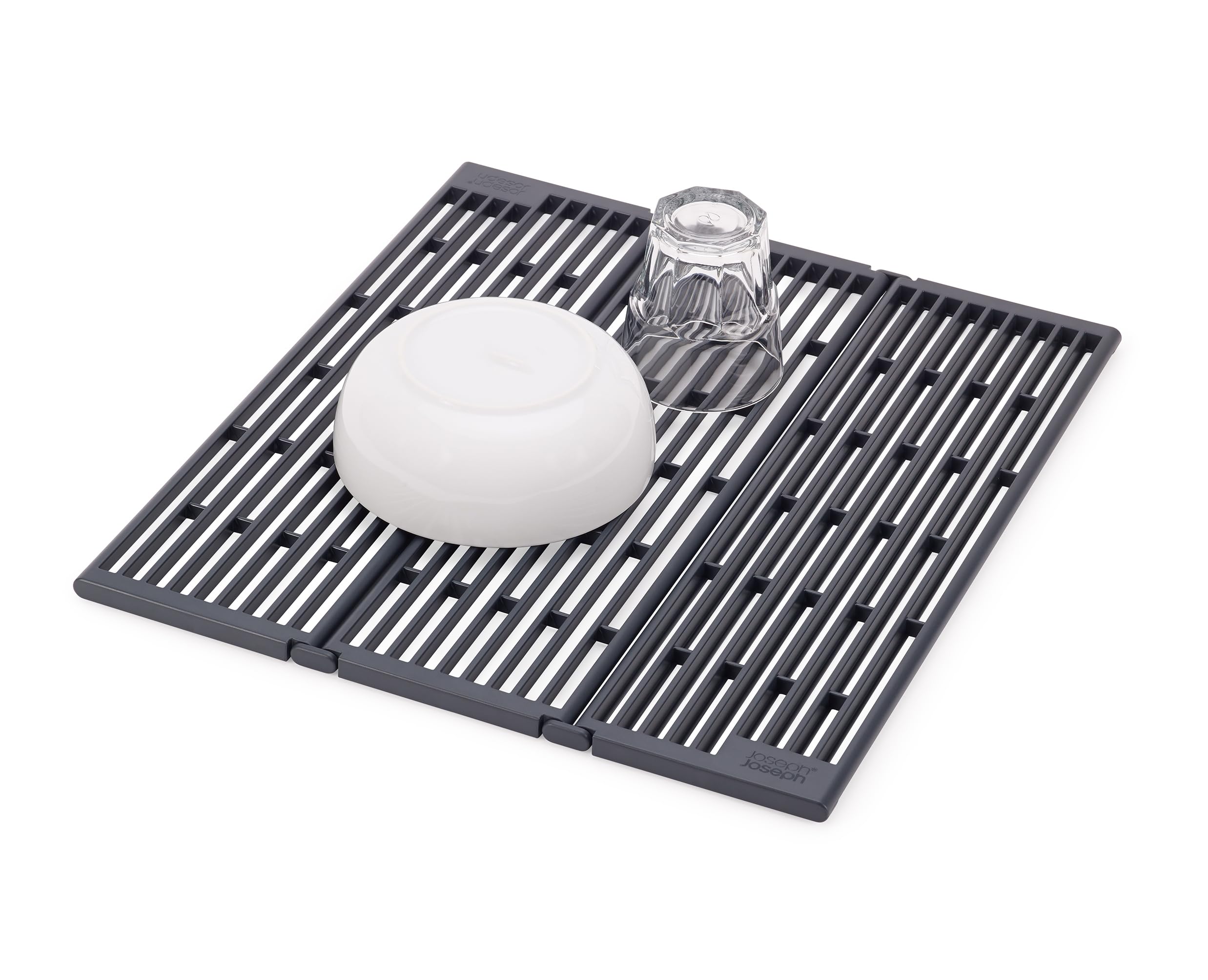 Joseph Joseph Platform Folding Over Sink Drainer | Fits Across Sink | Anthracite 1
