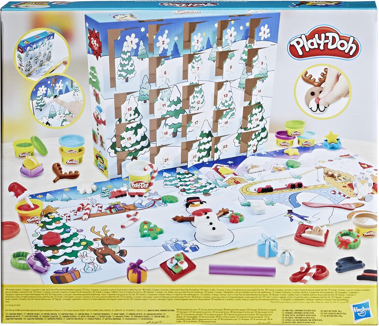 Play-Doh Advent Calendar - 24 Days of Creative Fun with Play-Doh Pots & Tools for Kids 8