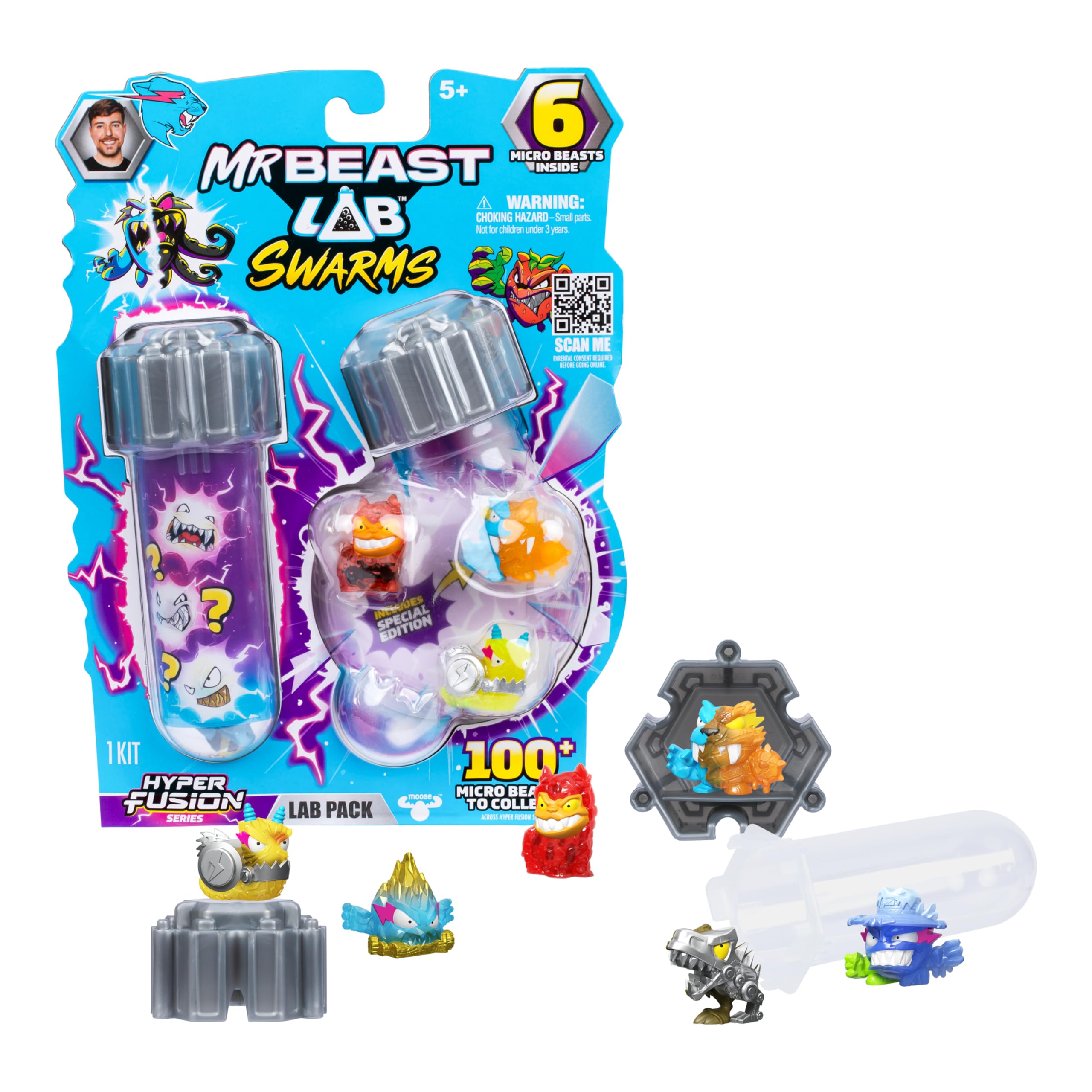 MrBeast Lab Swarms Hyper Fusion Series - 100+ Unique Micro Beasts Collectible Set 1