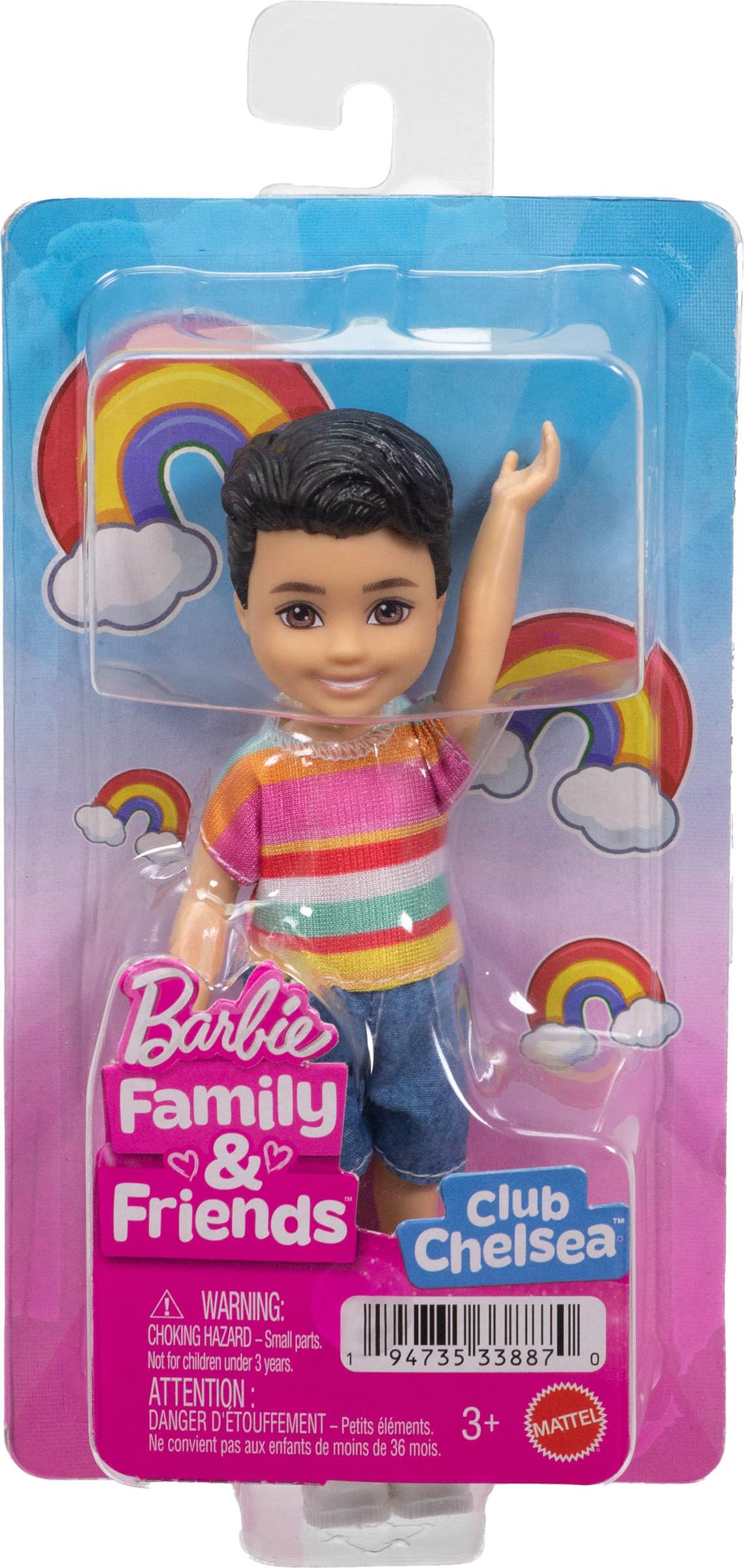 Barbie Club Chelsea Koji 6-Inch Boy Doll with Brunette Hair & Colorful Outfit - Ages 3+ 4