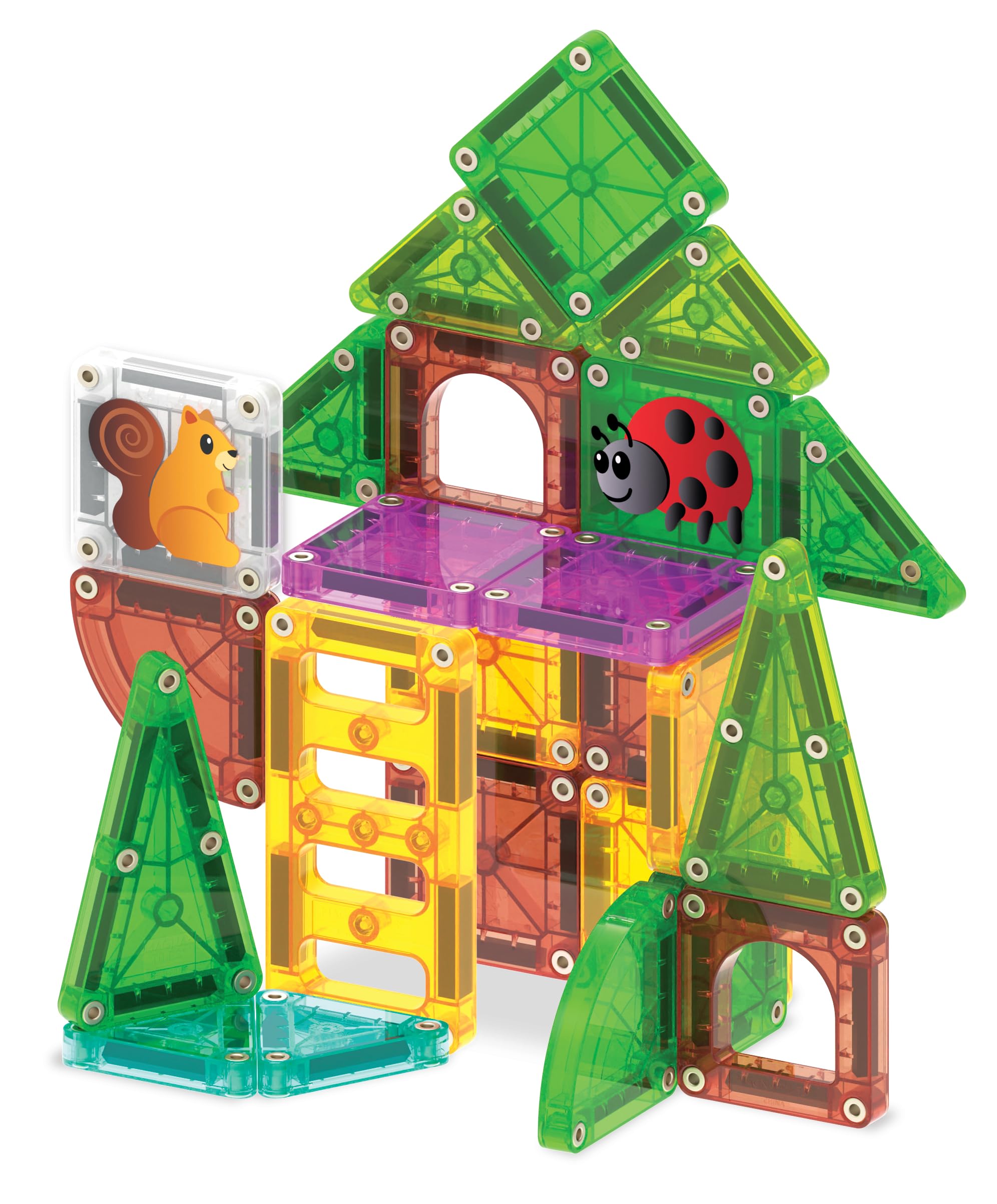 Magna-Tiles microMAGS Treehouse Travel Set - 24 Pieces | Ages 3+ | Magnetic Building 4