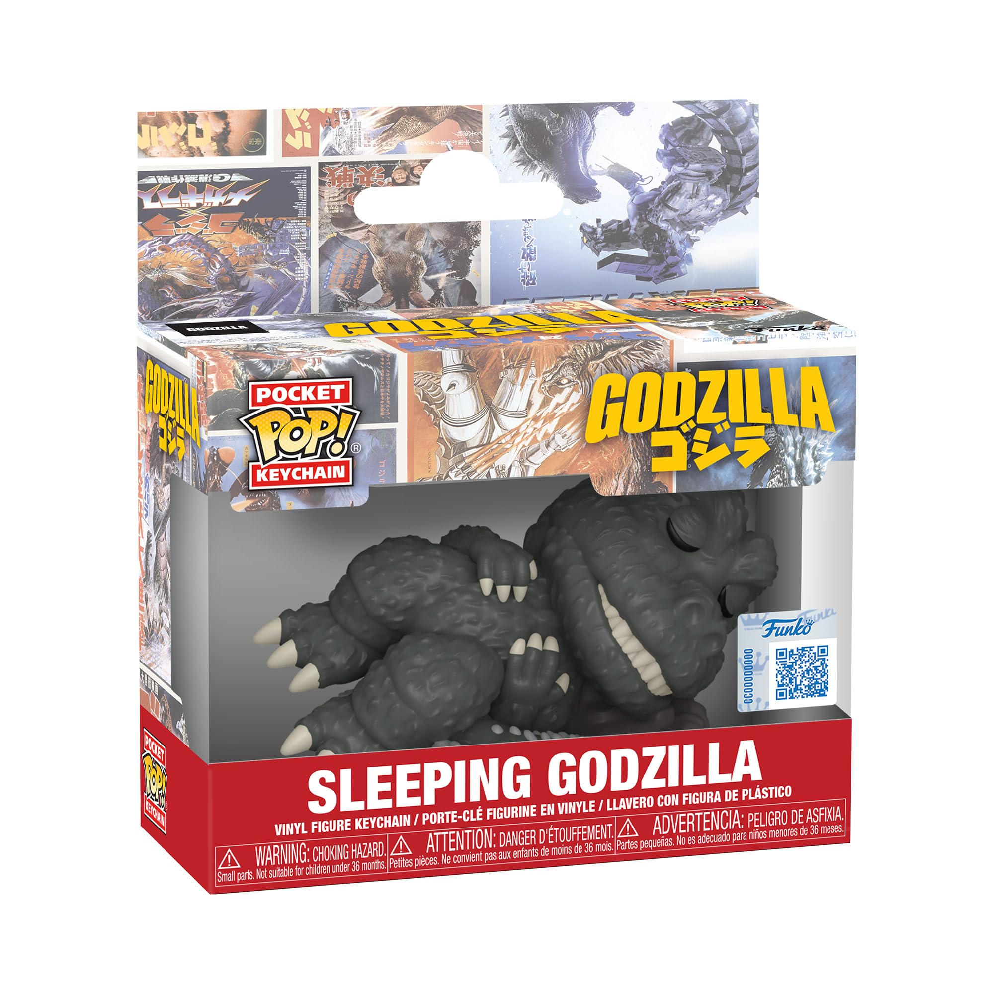 Funko Pop! Keychain - Godzilla Sleep Miniature Figure | Vinyl | 4.63-in Tall