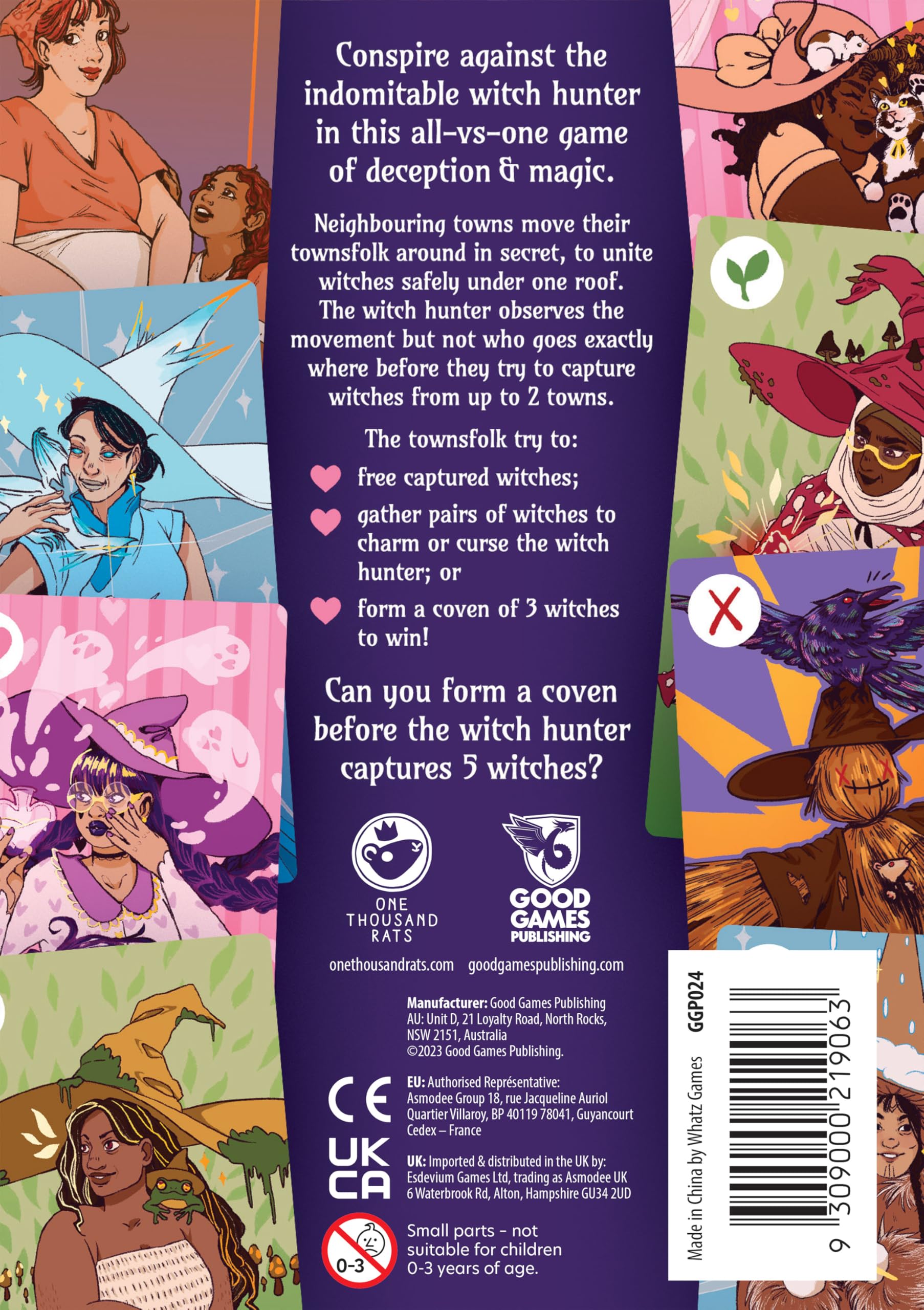 Good Games Publishing Curses & Covens - One Vs Many Witch Hunting Board Game | Ages 12+ 2