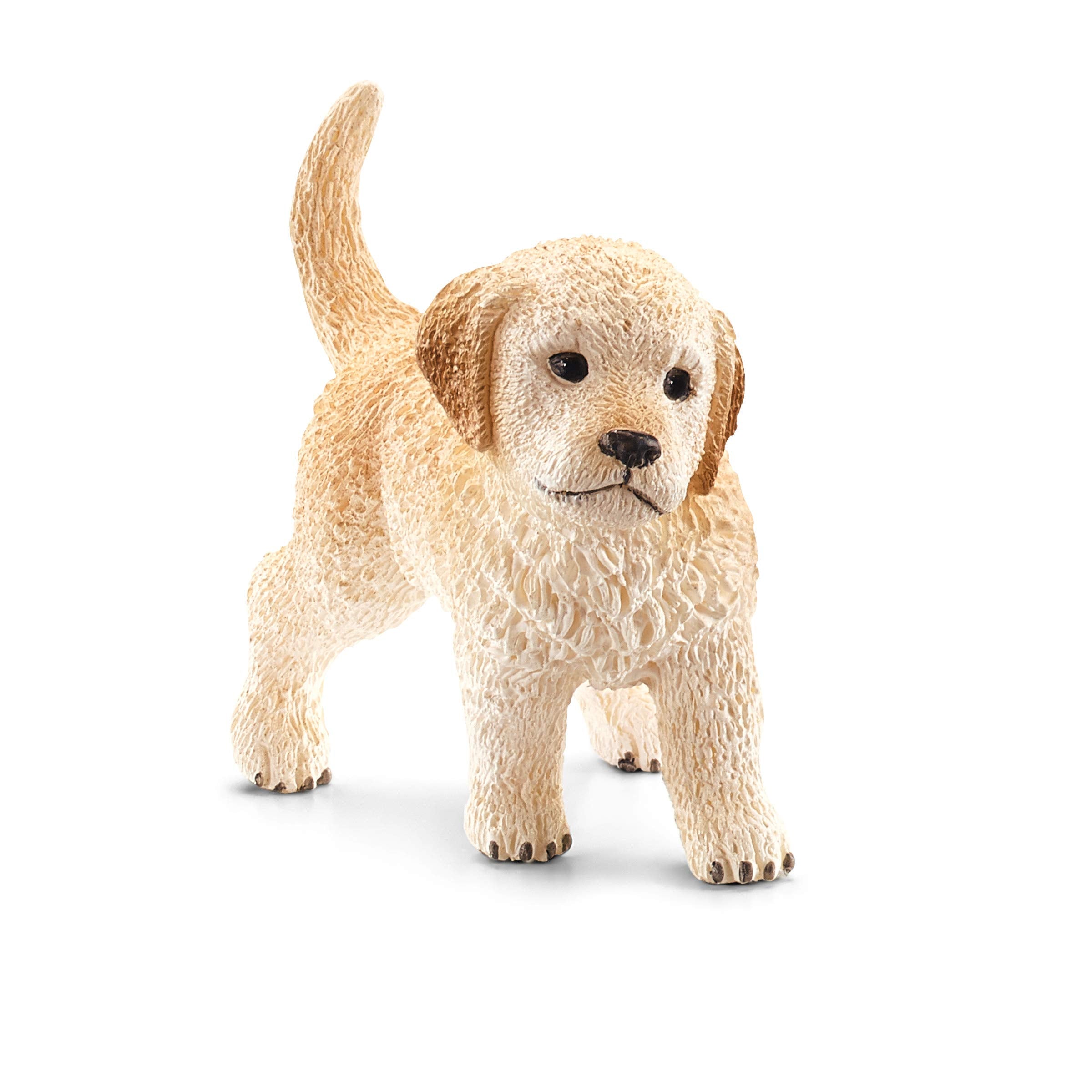 Schleich Golden Retriever Puppy 16396 - Hand Painted, Lifelike Farm World Toy for Ages 3-8